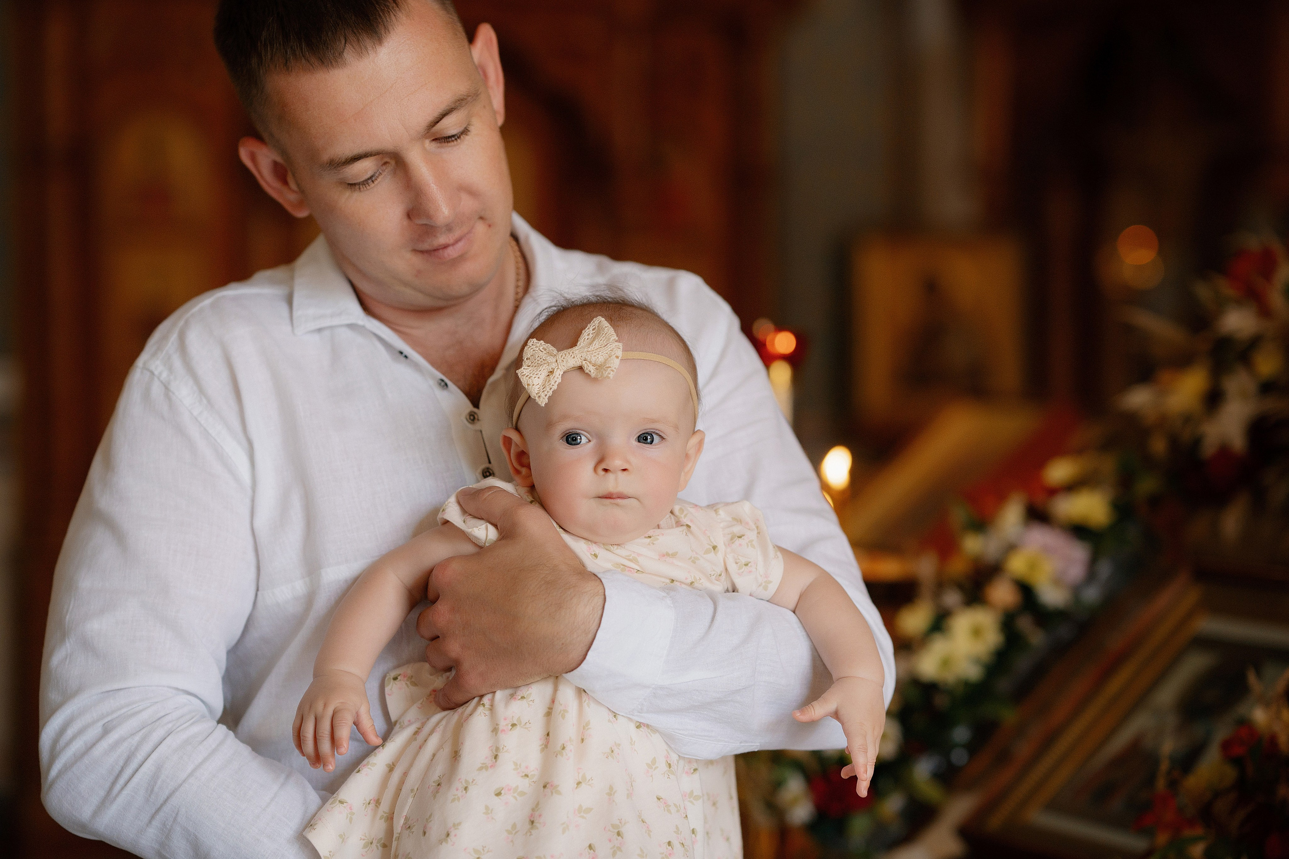 Крещение Софии. Фотограф на Крещение и Венчание в Красноярске Рамазанова Юлия