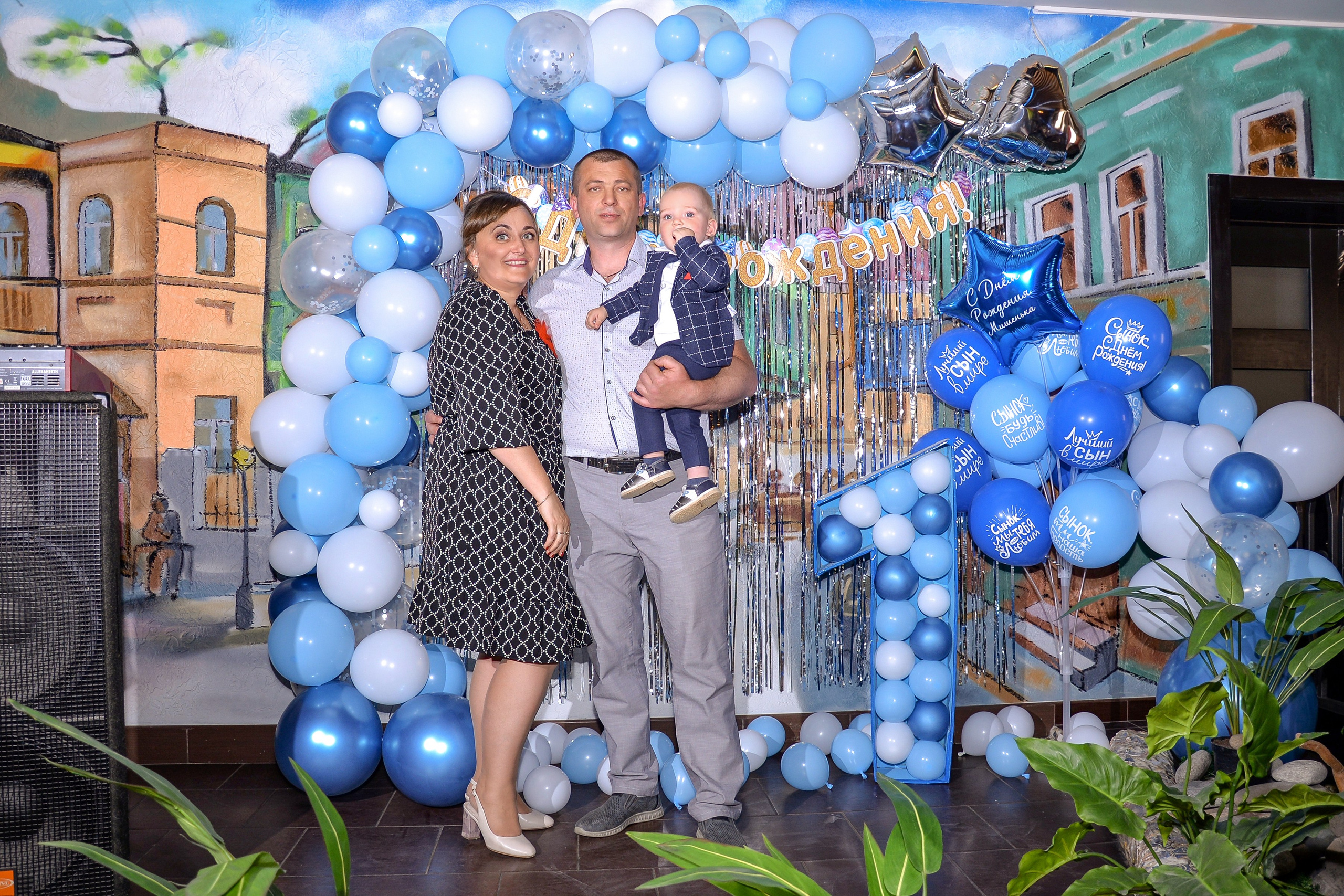 ДР Миша 1 годик, ресторан Форнели. Семейный и свадебный фотограф Галина Абакумова, фотосессии в Белгороде