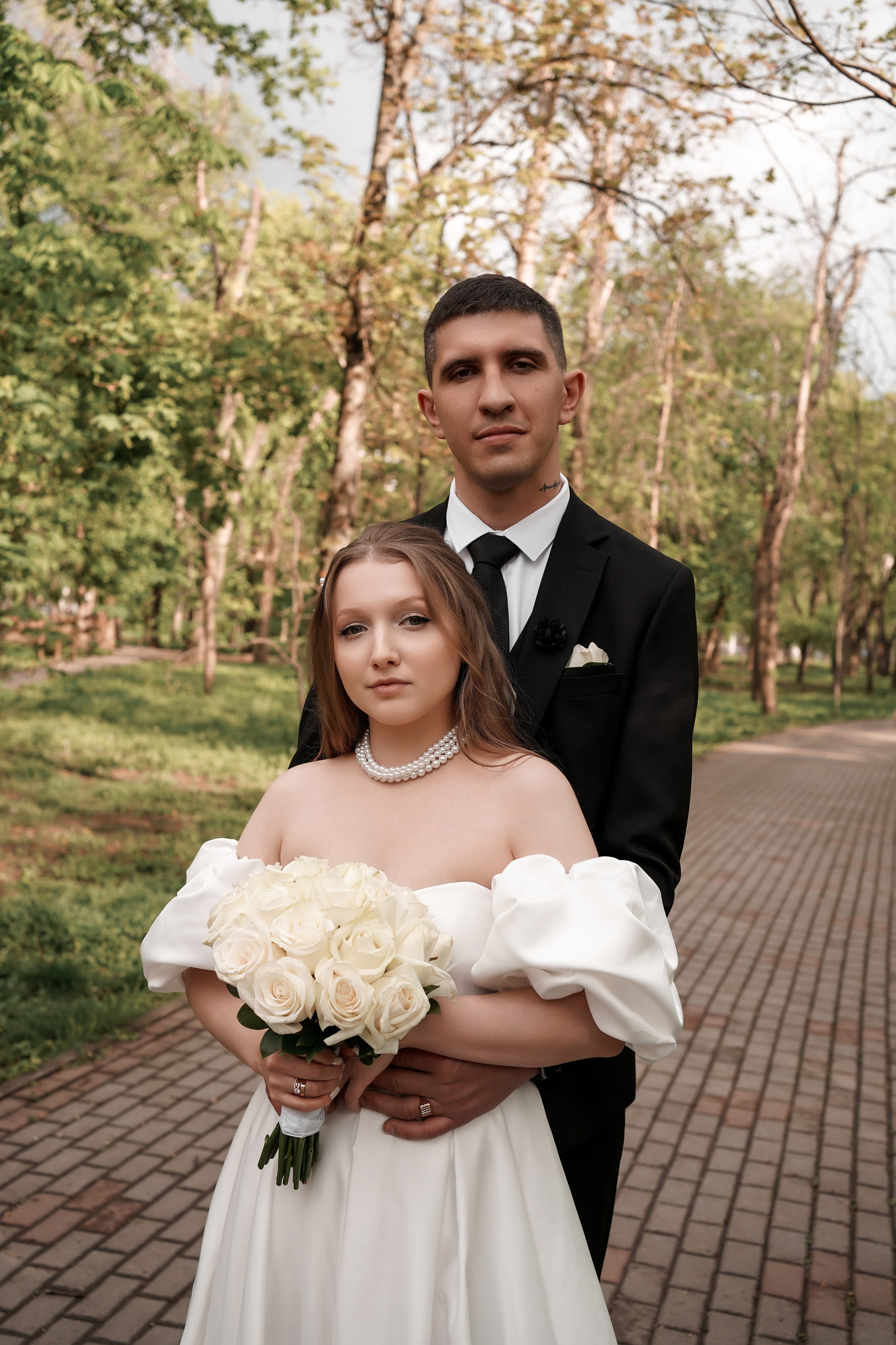 Свадебная прогулка Жанны и Рамиса в парке имени Октябрьской революции. Свадебный фотограф в Ростове-на-Дону. Таинство Крещения и Венчания, семейные фотосессии. Алёна Чёботова