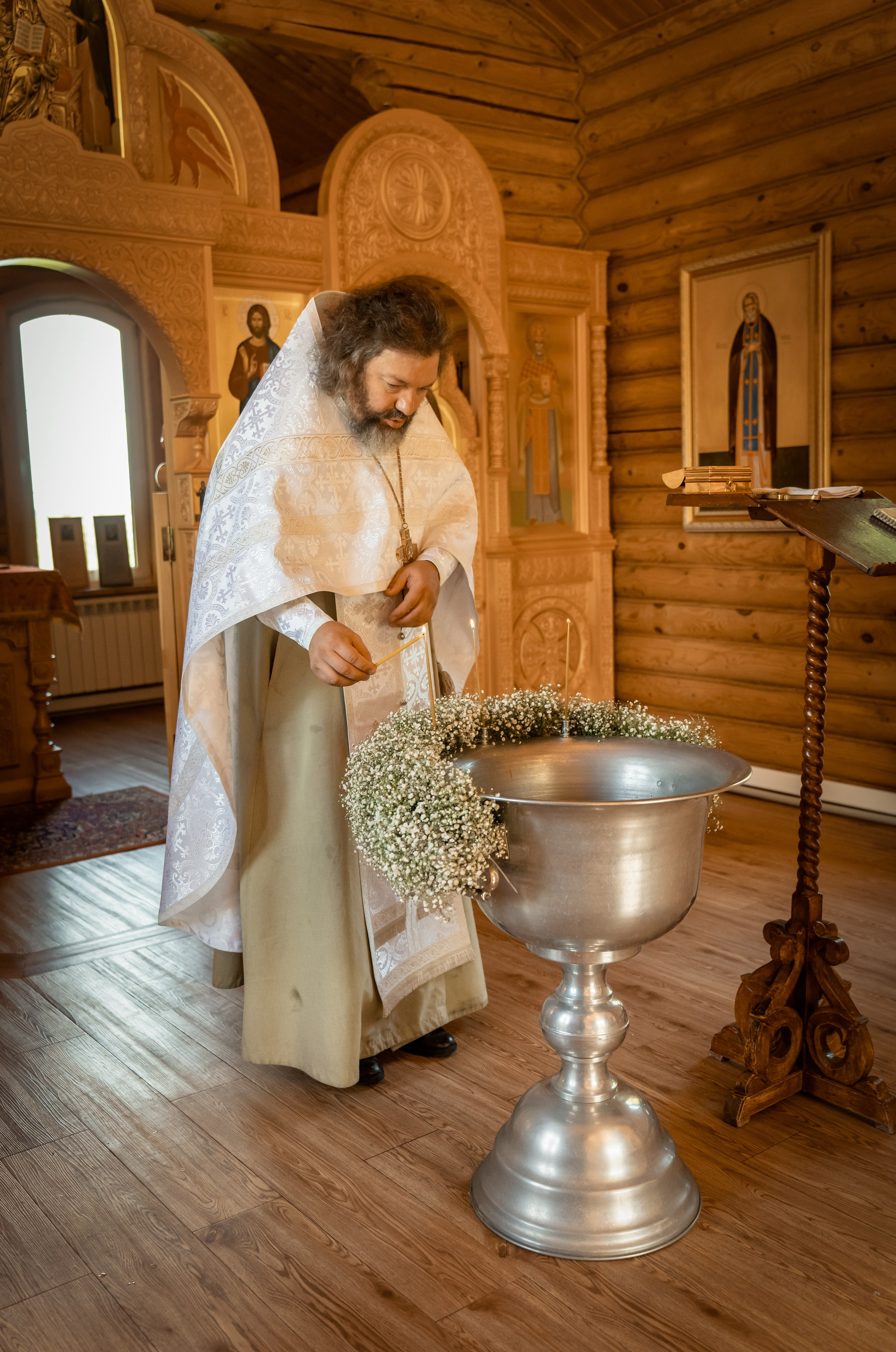 Крещение Авроры в храме 12 апостолов. Фотограф на Крещение Тула и Венчание в Туле, детский и семейный фотограф