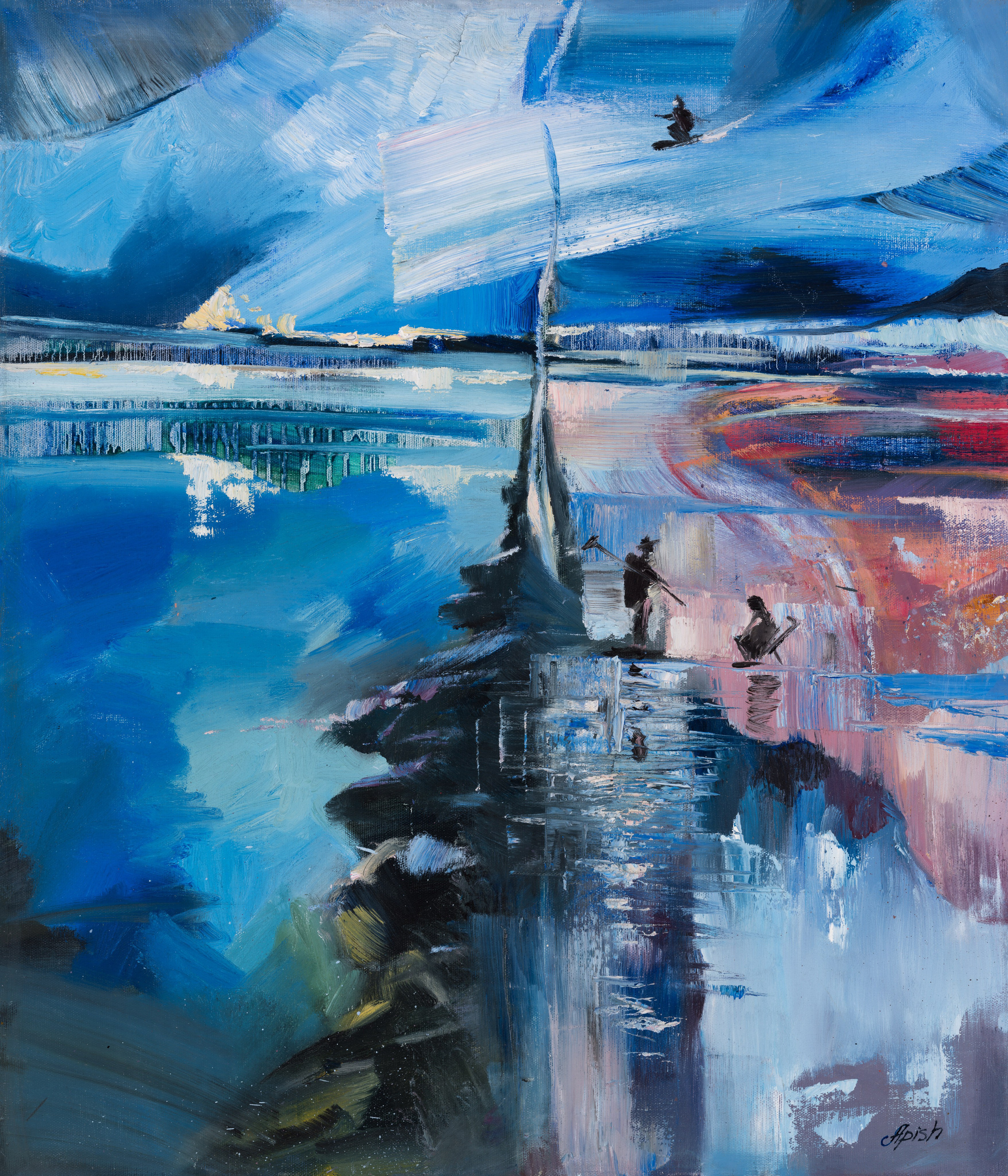 «И пусть весь мир подождет!» - художник Алексей Апиш (холст, масло, 70x60 см, 2020)