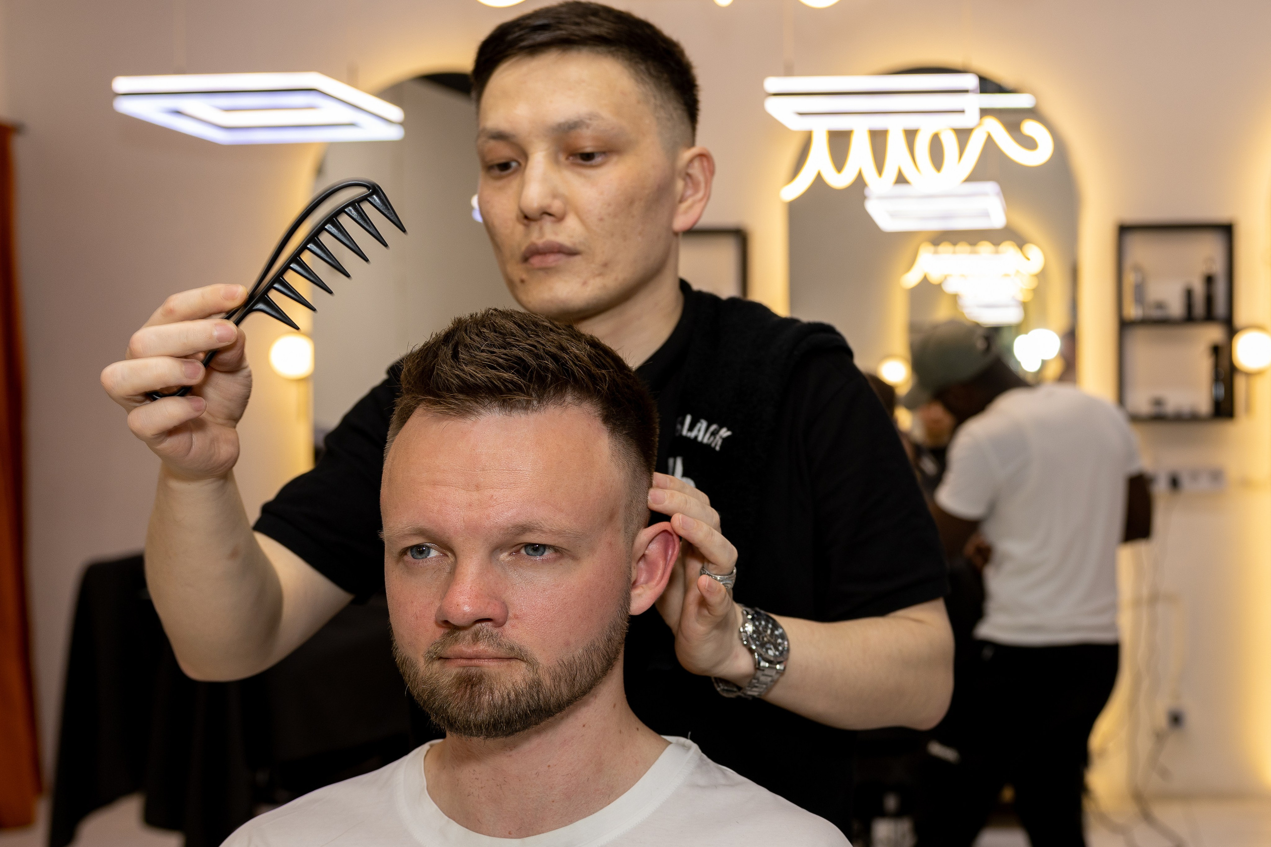 Барбершоп Jet Black 2. Репортажный фотограф Санкт-Петербург | Роман Карбышев