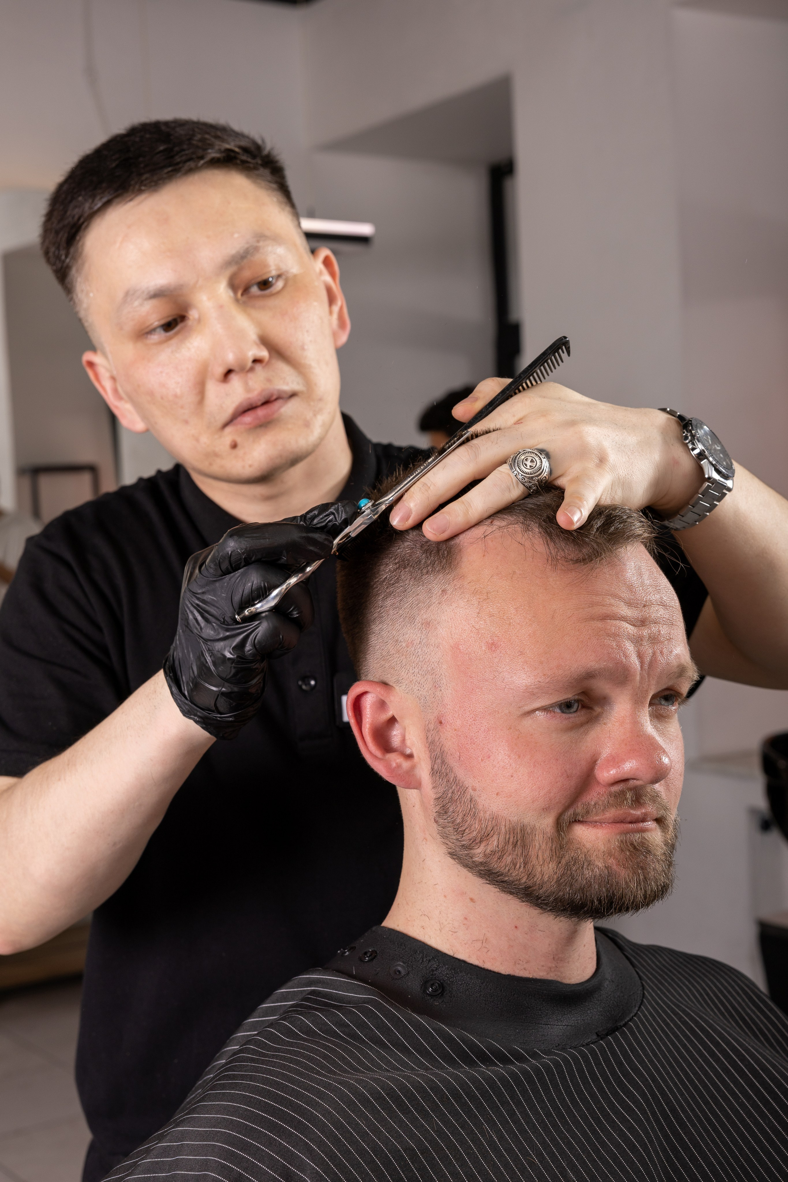 Барбершоп Jet Black 2. Репортажный фотограф Санкт-Петербург | Роман Карбышев