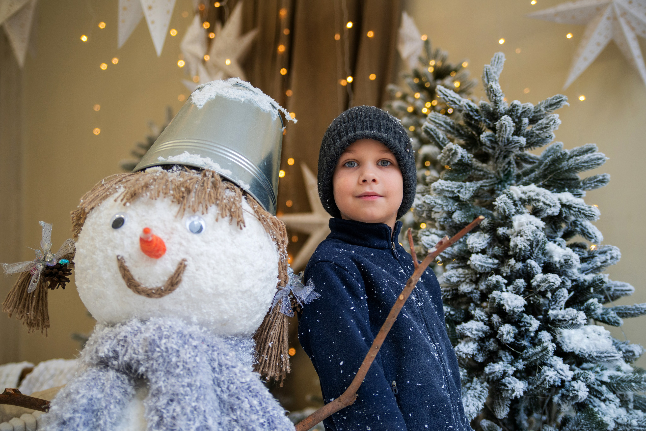 Дети в снежной студии. Фотограф и дизайнер в Москве Екатерина Лобачева