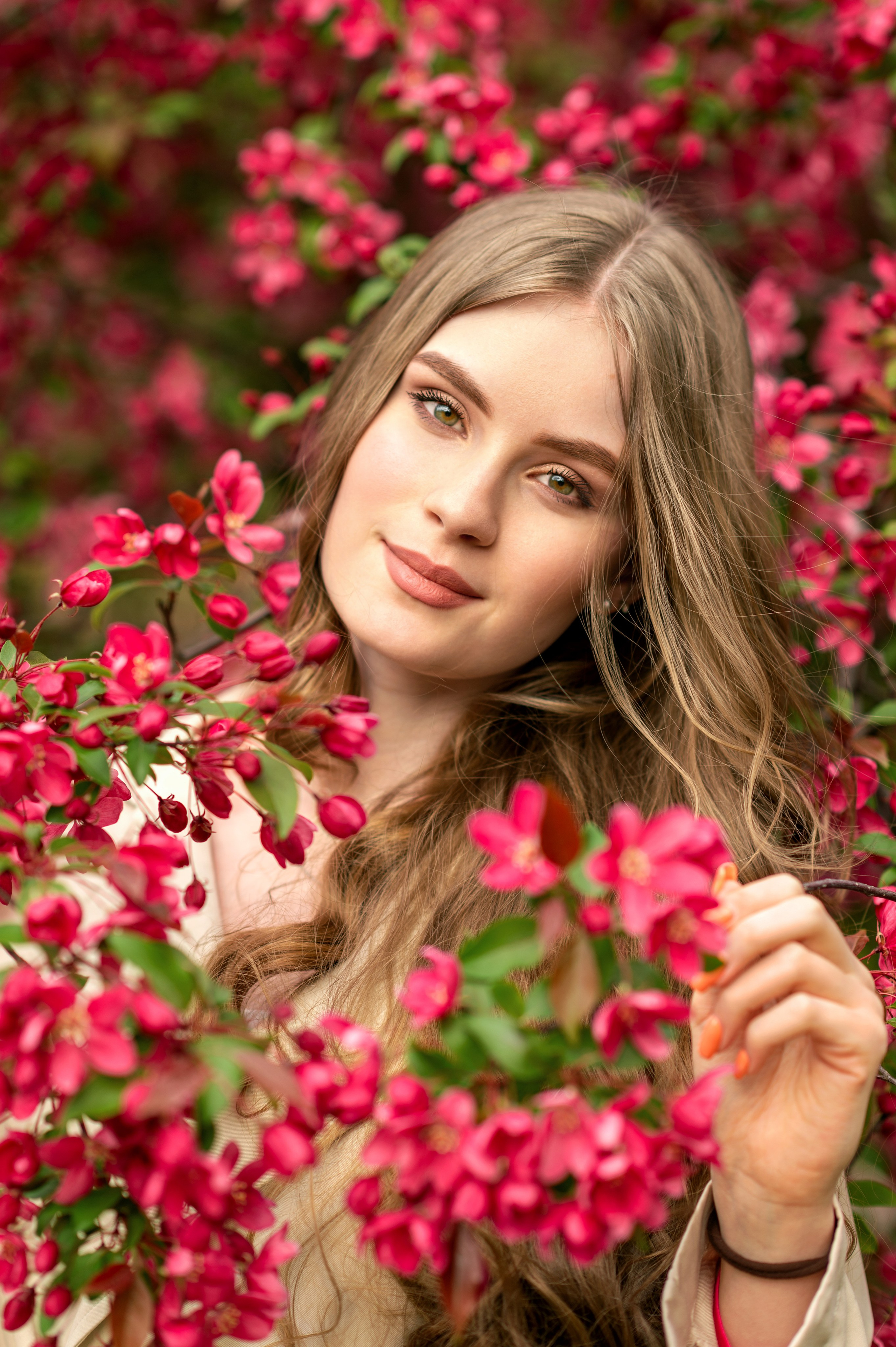 розовое цветение в Екатерининском саду