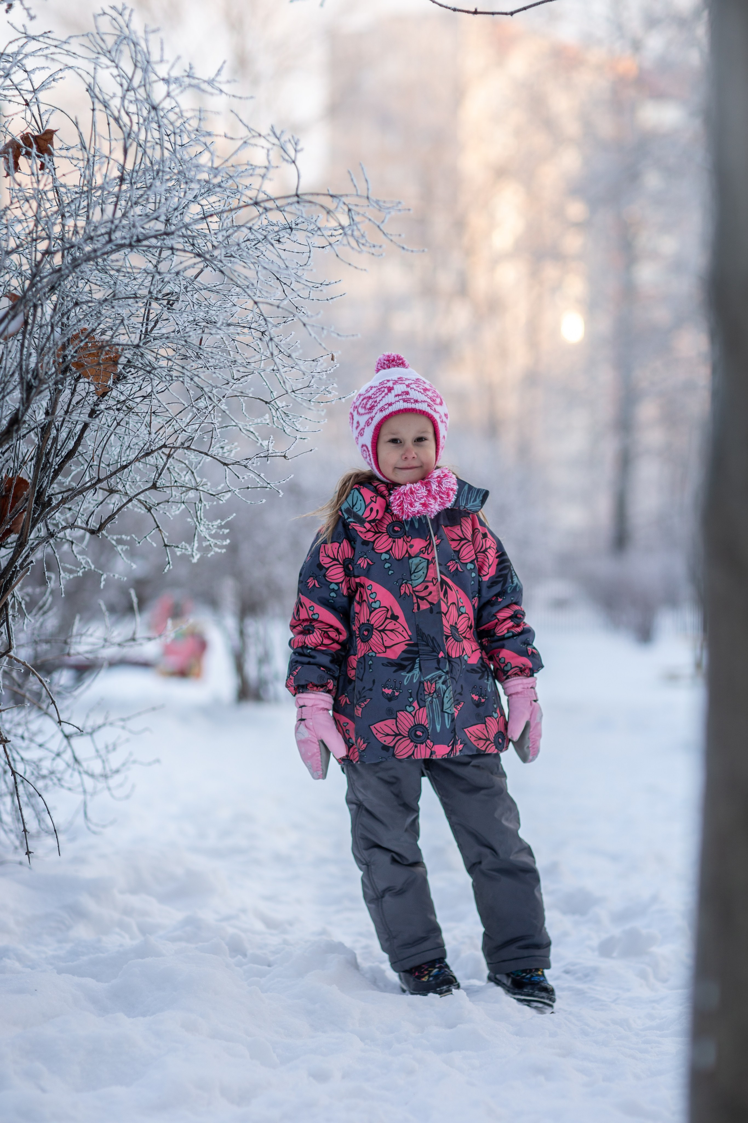 День в саду_ЗИМА_2023 год. Семейный фотограф в Санкт-Петербурге