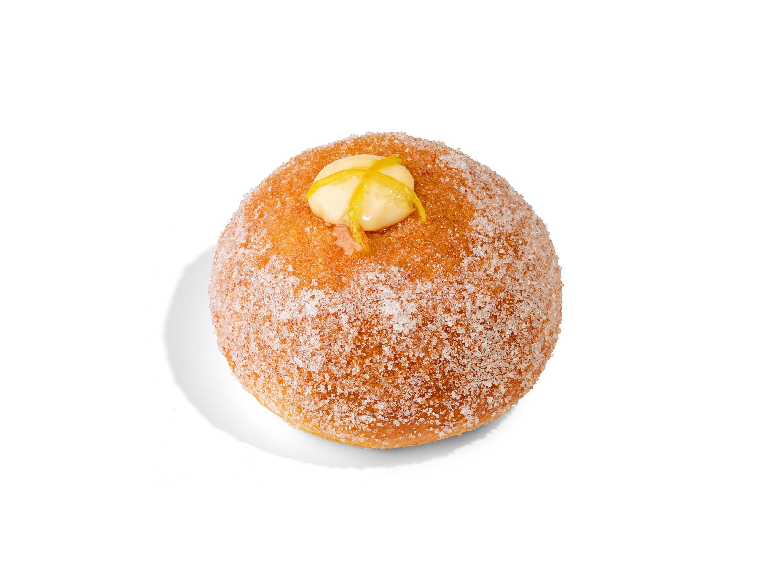 ПОНЧИК ЛИМОННЫЙ - 290Р. Мягкий пончик с заварным кремом и цедрой лимона 
