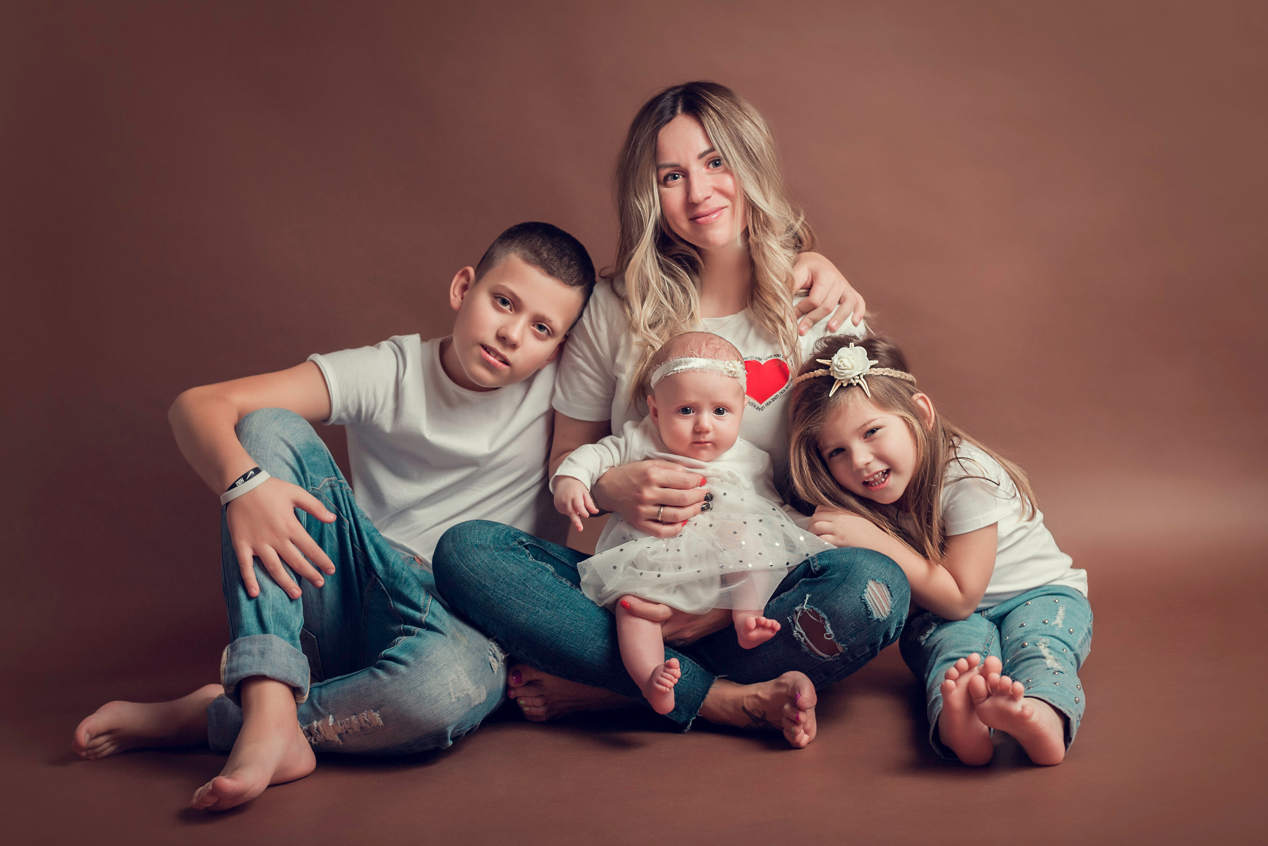 Семья. Фотограф новорождённых в Москве и Московской области