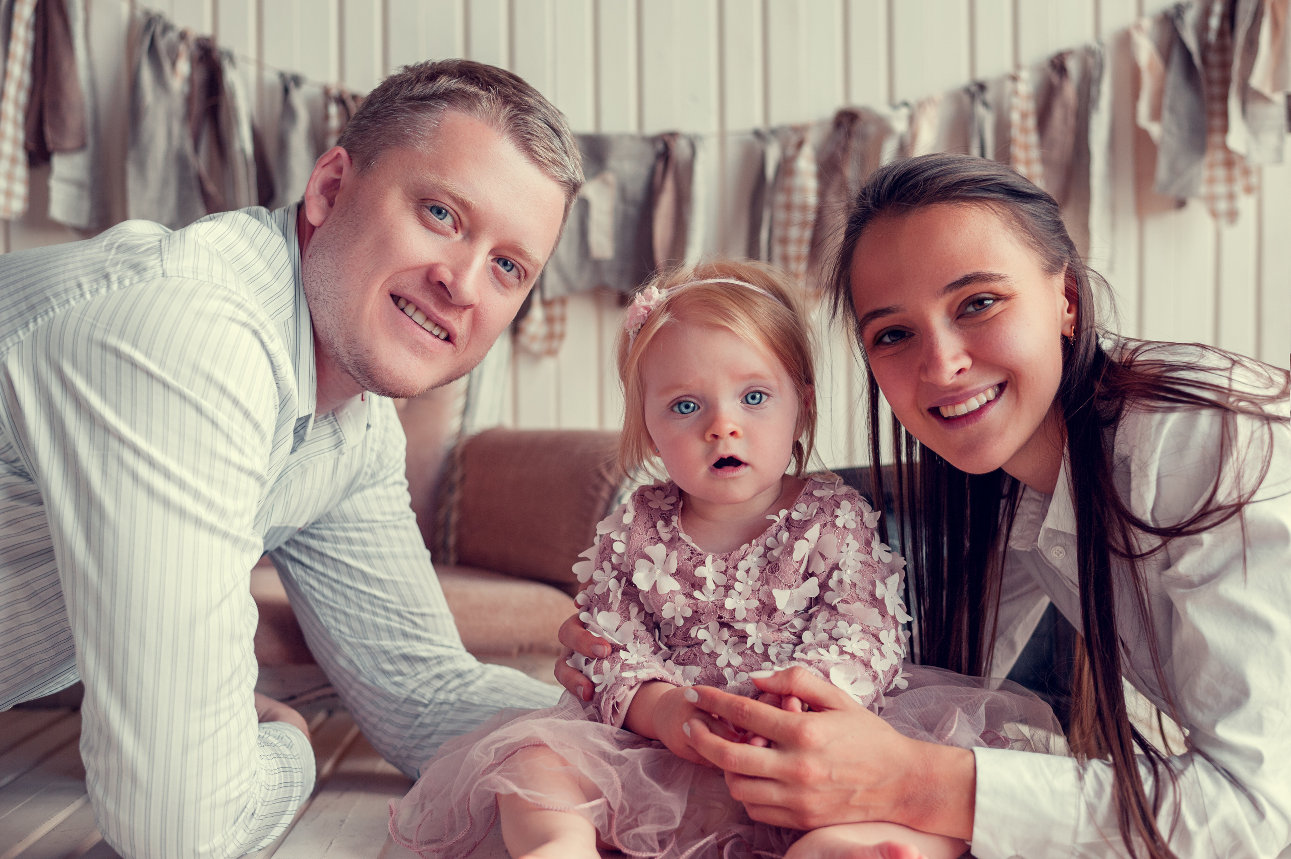 Семья. Фотограф новорождённых в Москве и Московской области