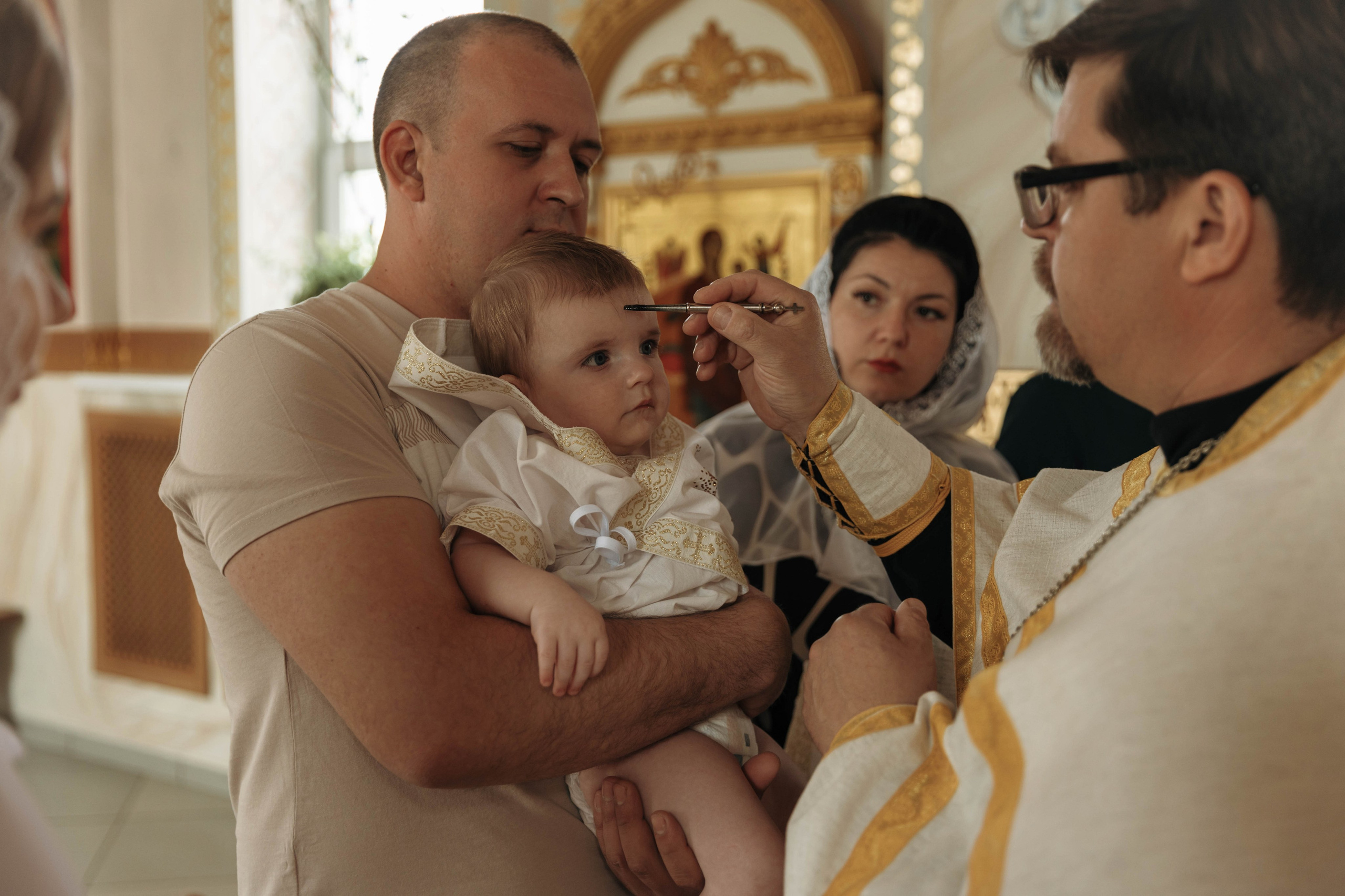 Таинство Крещения Даниила. Фотограф Сальск Катерина