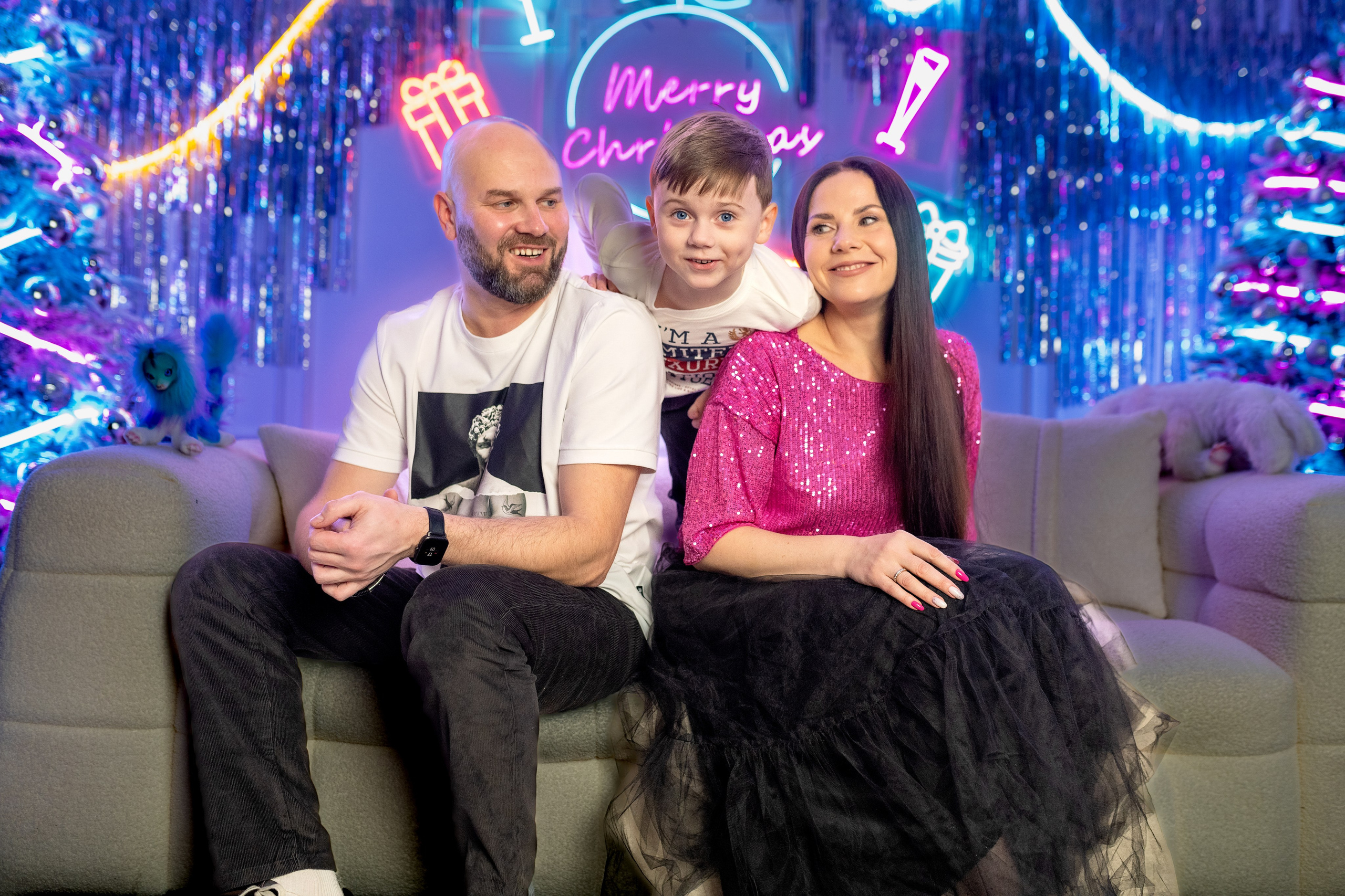 Новогоднее: Алексей, Алена и Степан. Фотограф г. Хабаровск