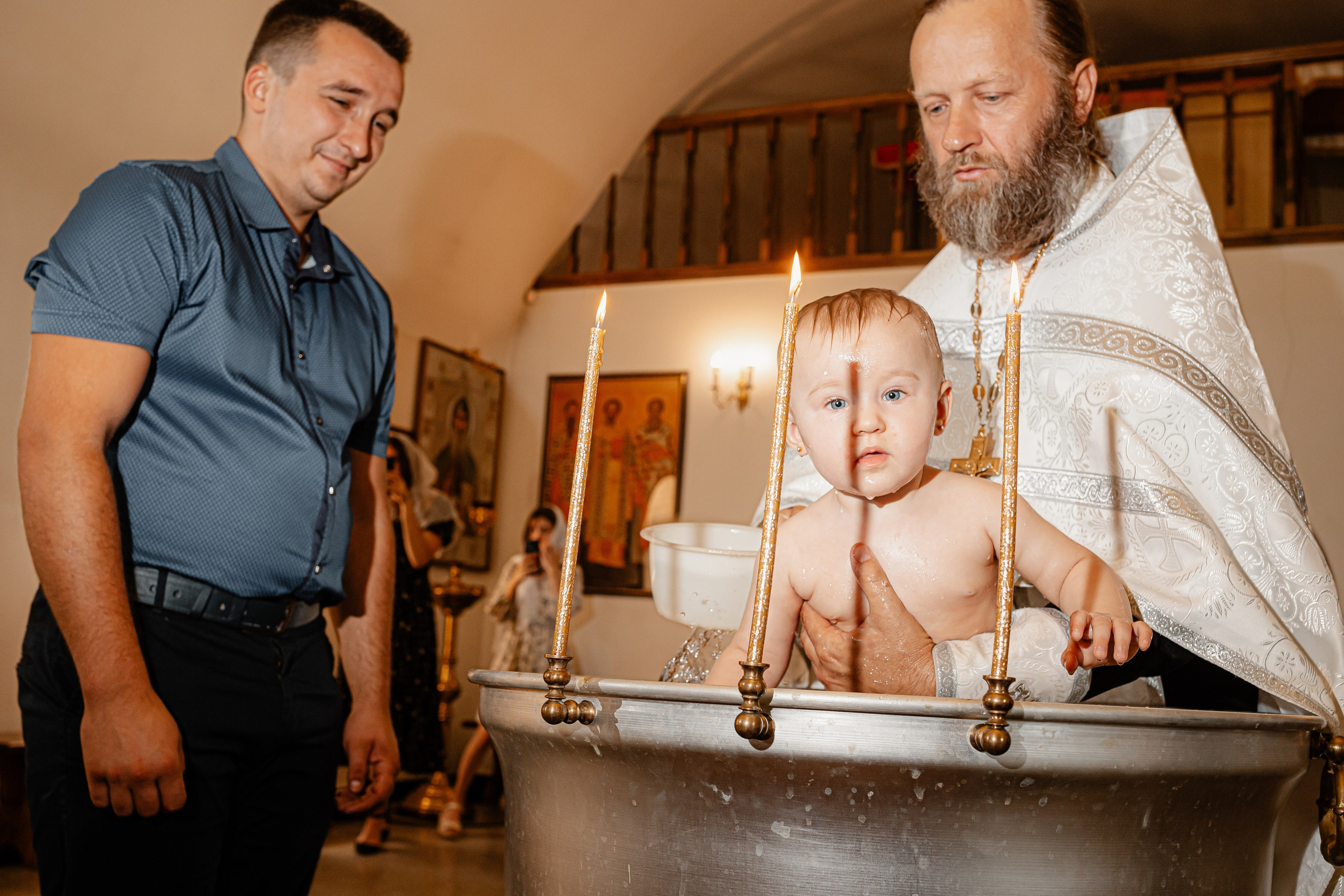 Крещение. Посёлок М. Горький. Свято — Пантелеимоновский храм. Свадебный фотограф Кропоткин Краснодар