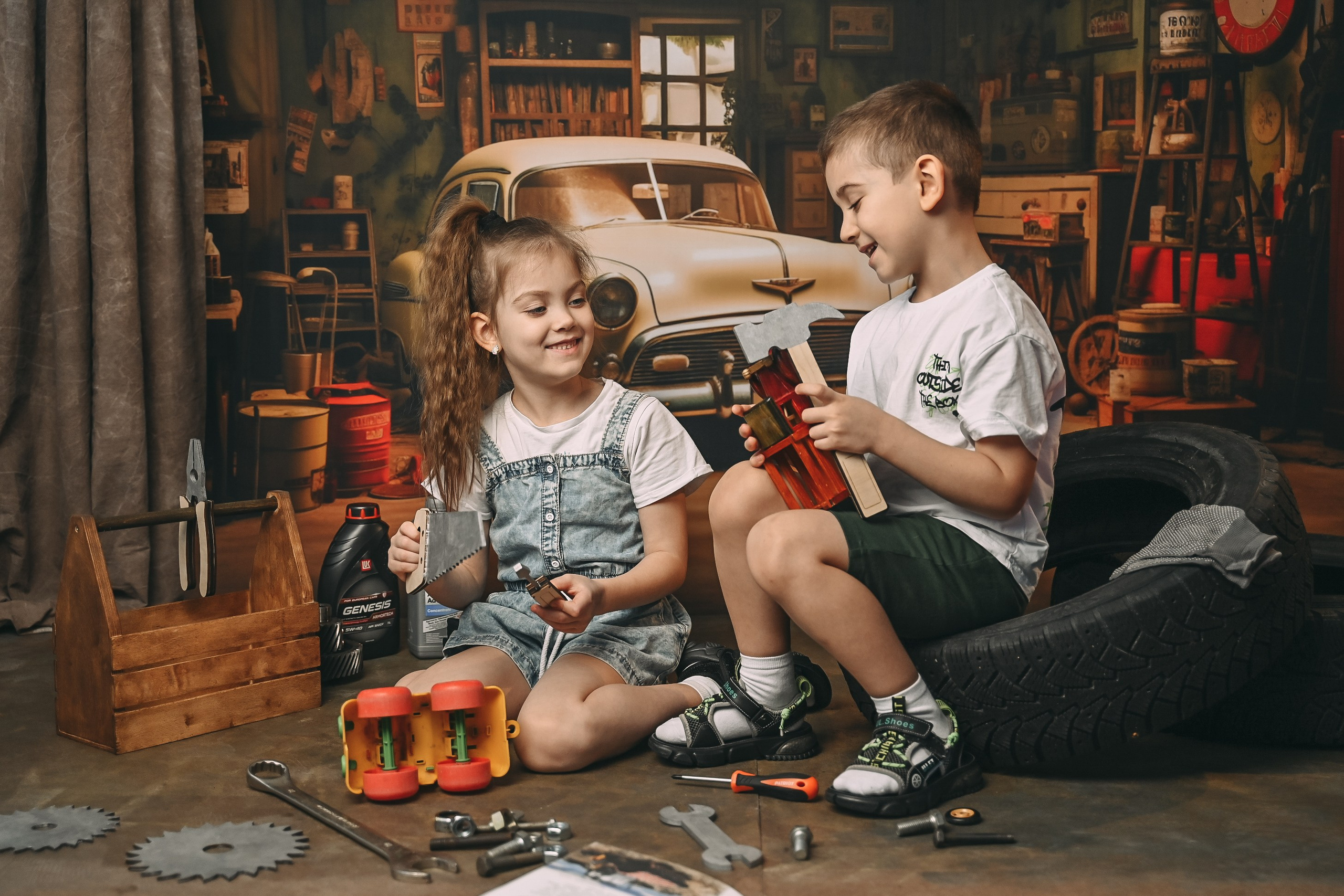 Гараж. Детский и семейный фотограф