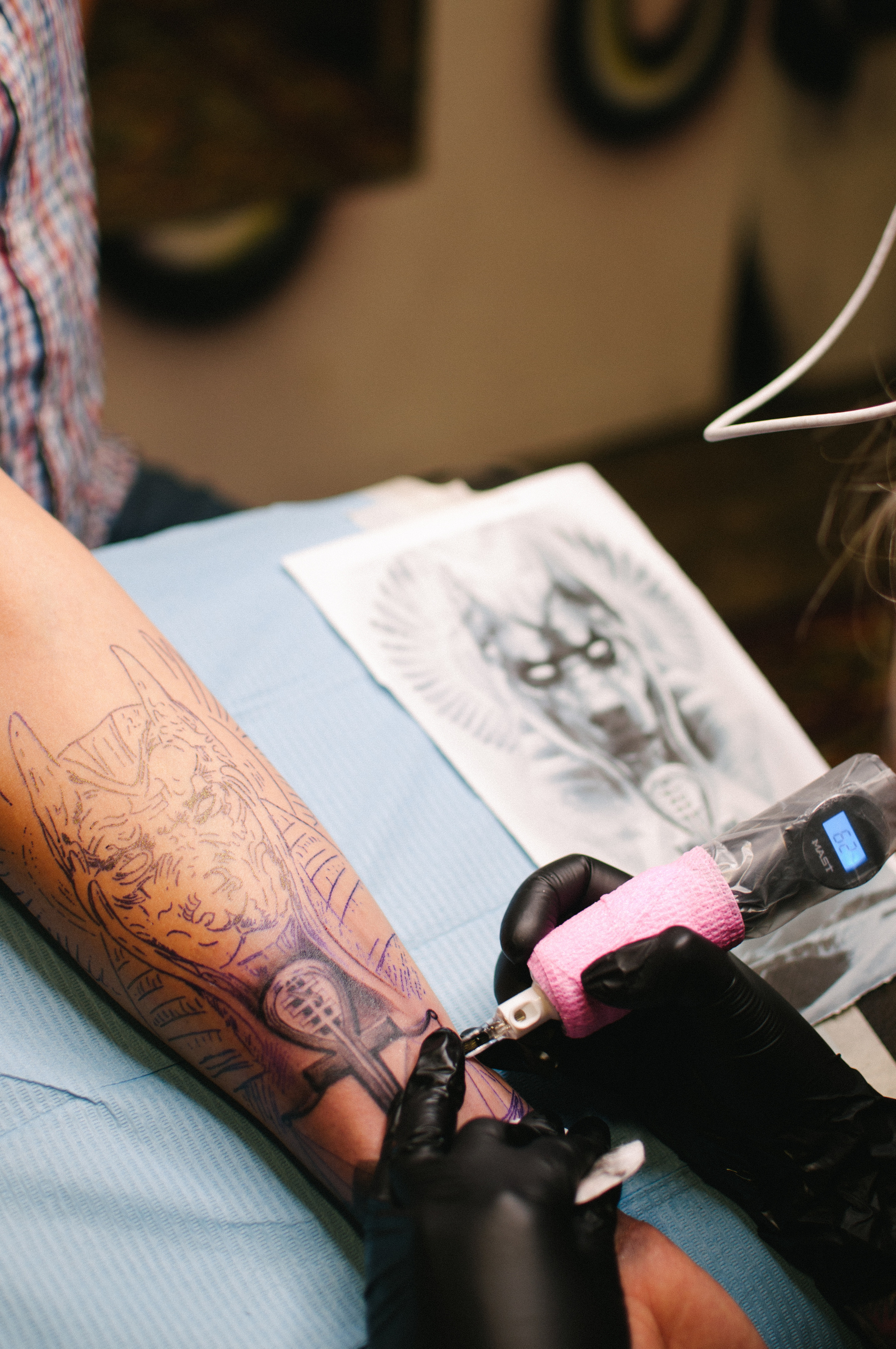Контент-съемка для рекламы и соцсетей тату-студии. Фотограф в Самаре Иван Булатов