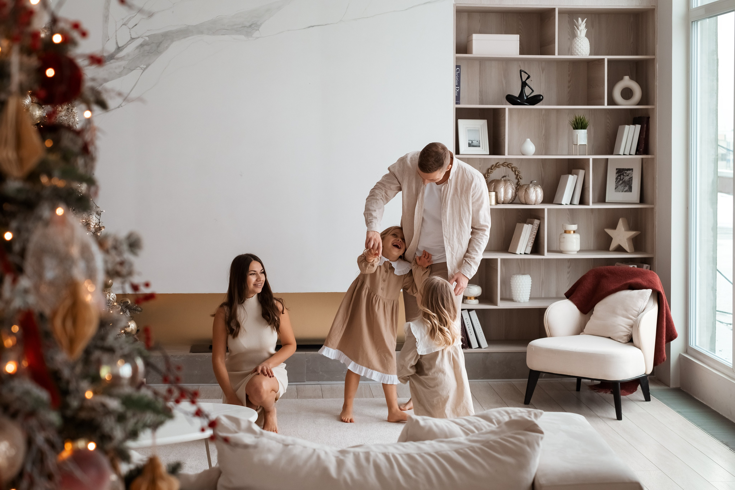 Семейная новогодняя фотосессия. Семейный и детский фотограф в Мелитополе /Наталья Зацеркляная