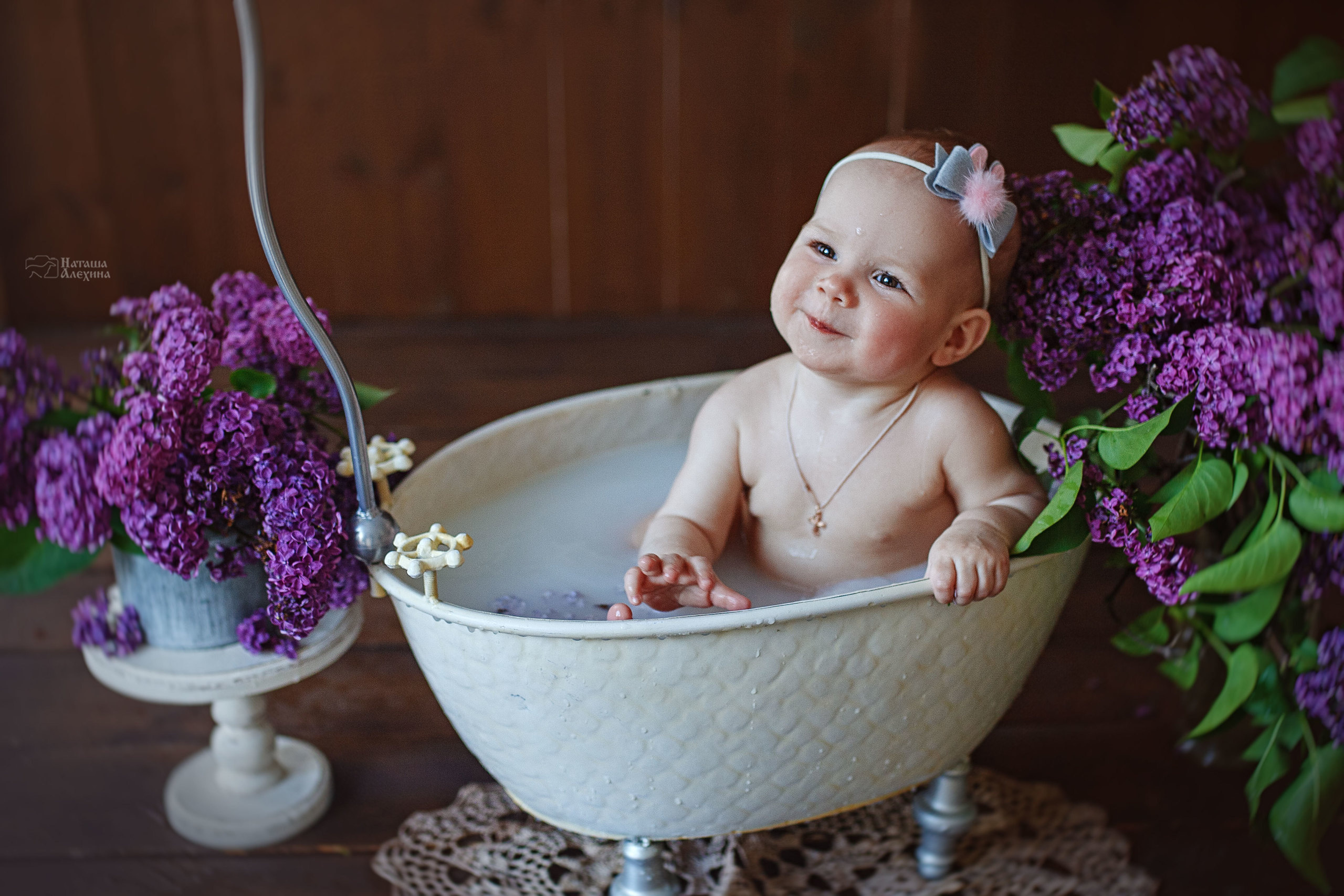 Молочные ванночки. Детский фотограф и фотограф новорожденных в Воронеже Наташа Алехина