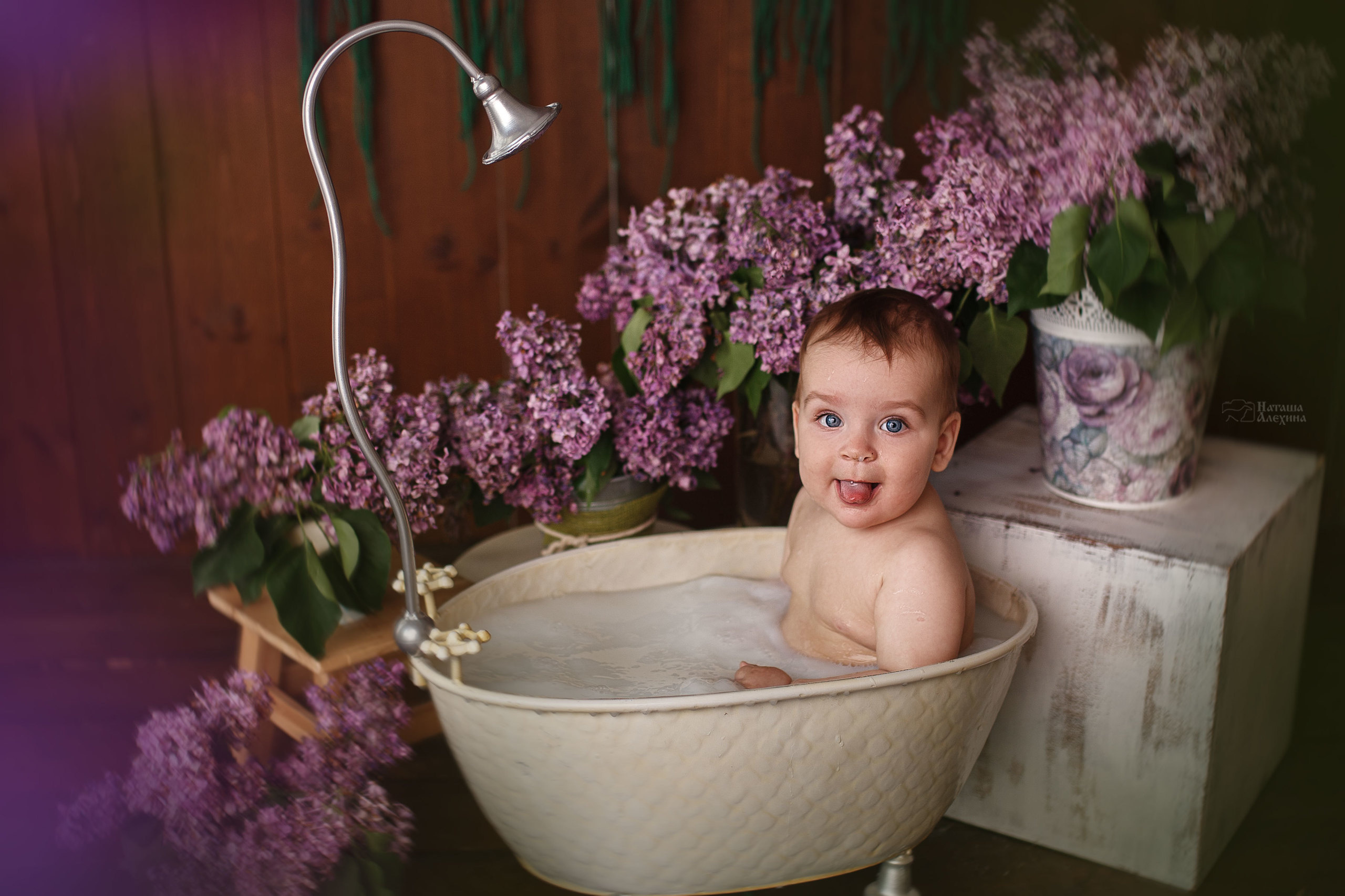 Молочные ванночки. Детский фотограф и фотограф новорожденных в Воронеже Наташа Алехина