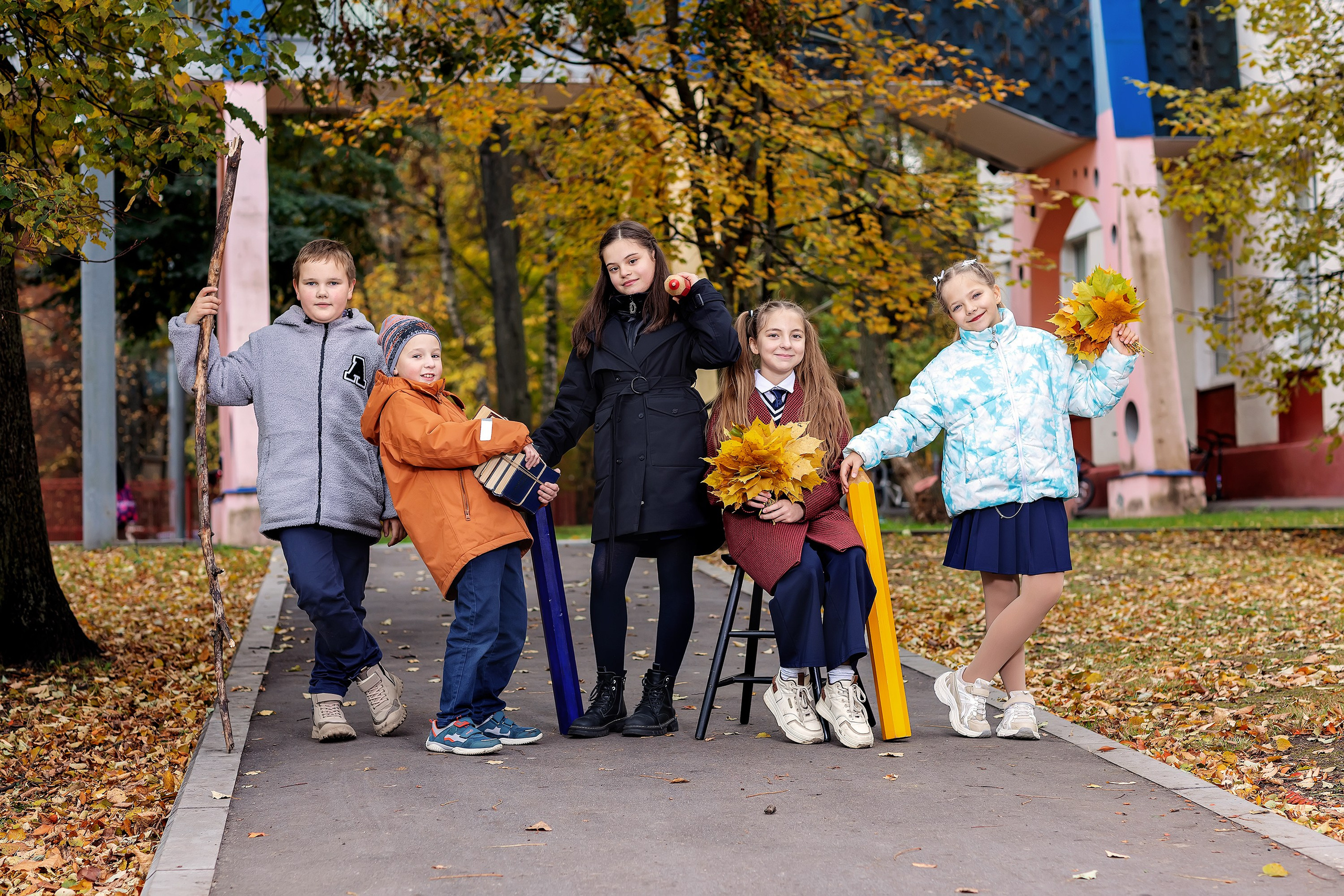 Групповые и сюжетные фотографии в школе