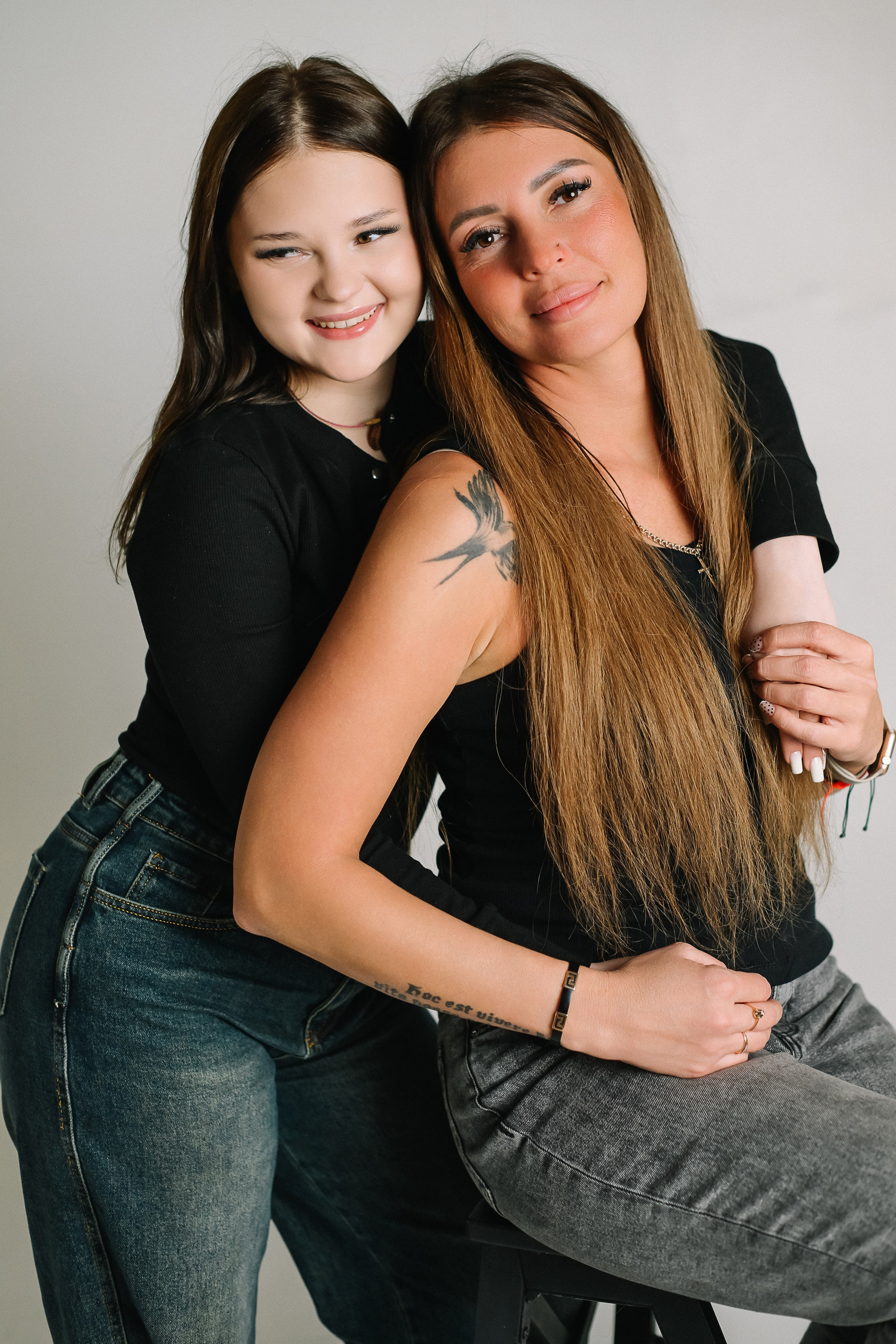 Александра с детьми