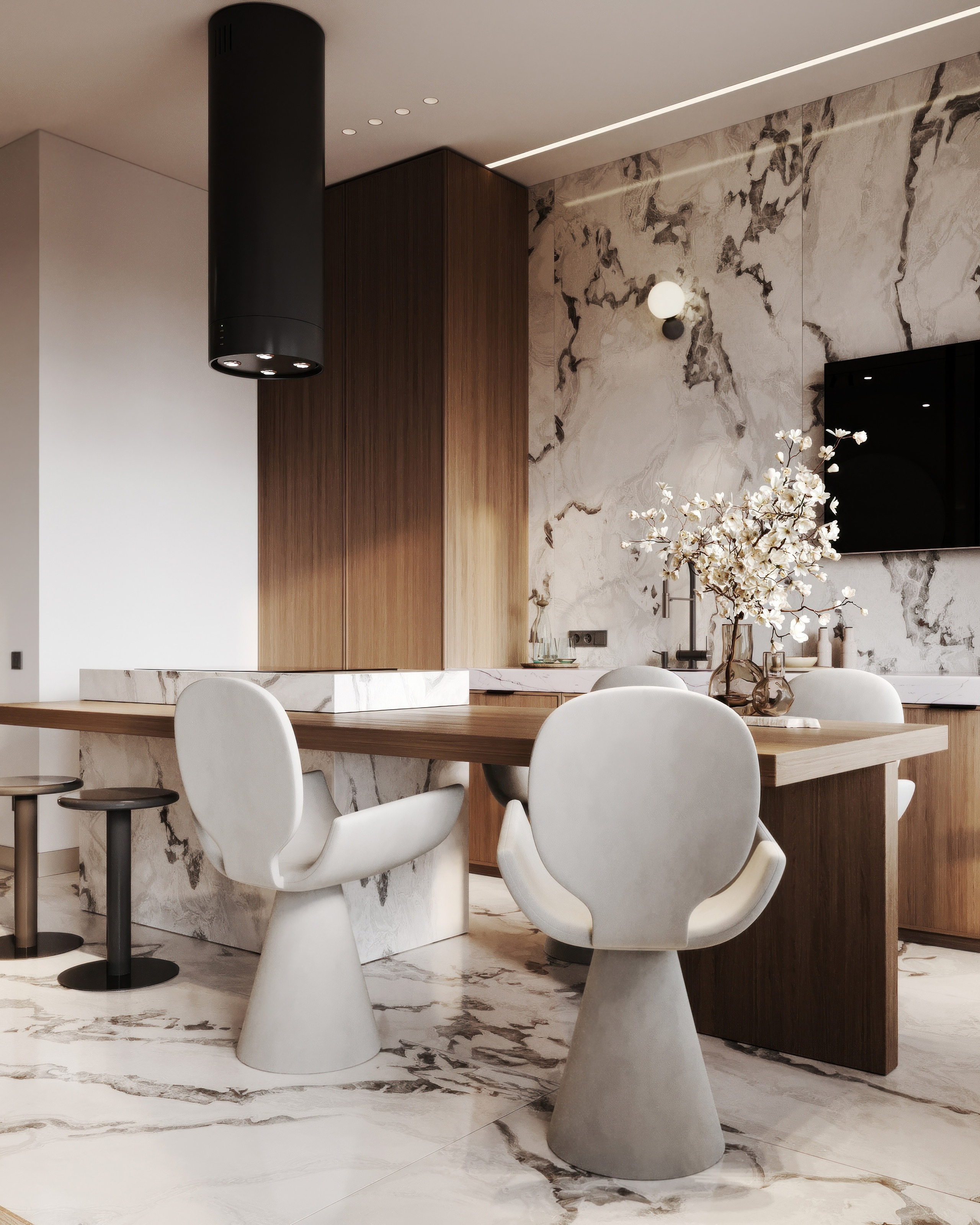 Nevsky apartment. Визуализация интерьера Corsa Render