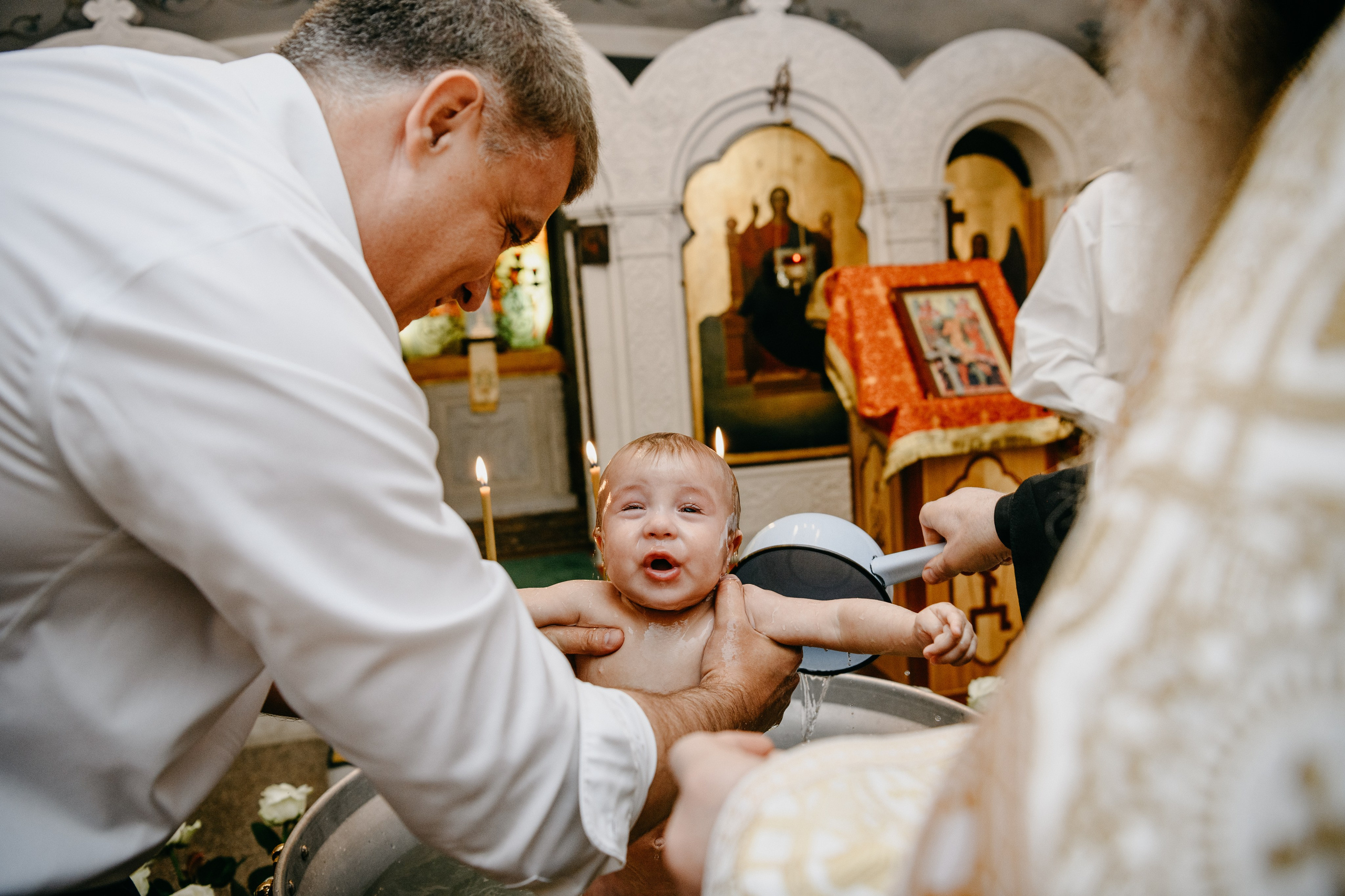 Крещение Александра. Фотограф на выписку из роддома в Москве и МО
