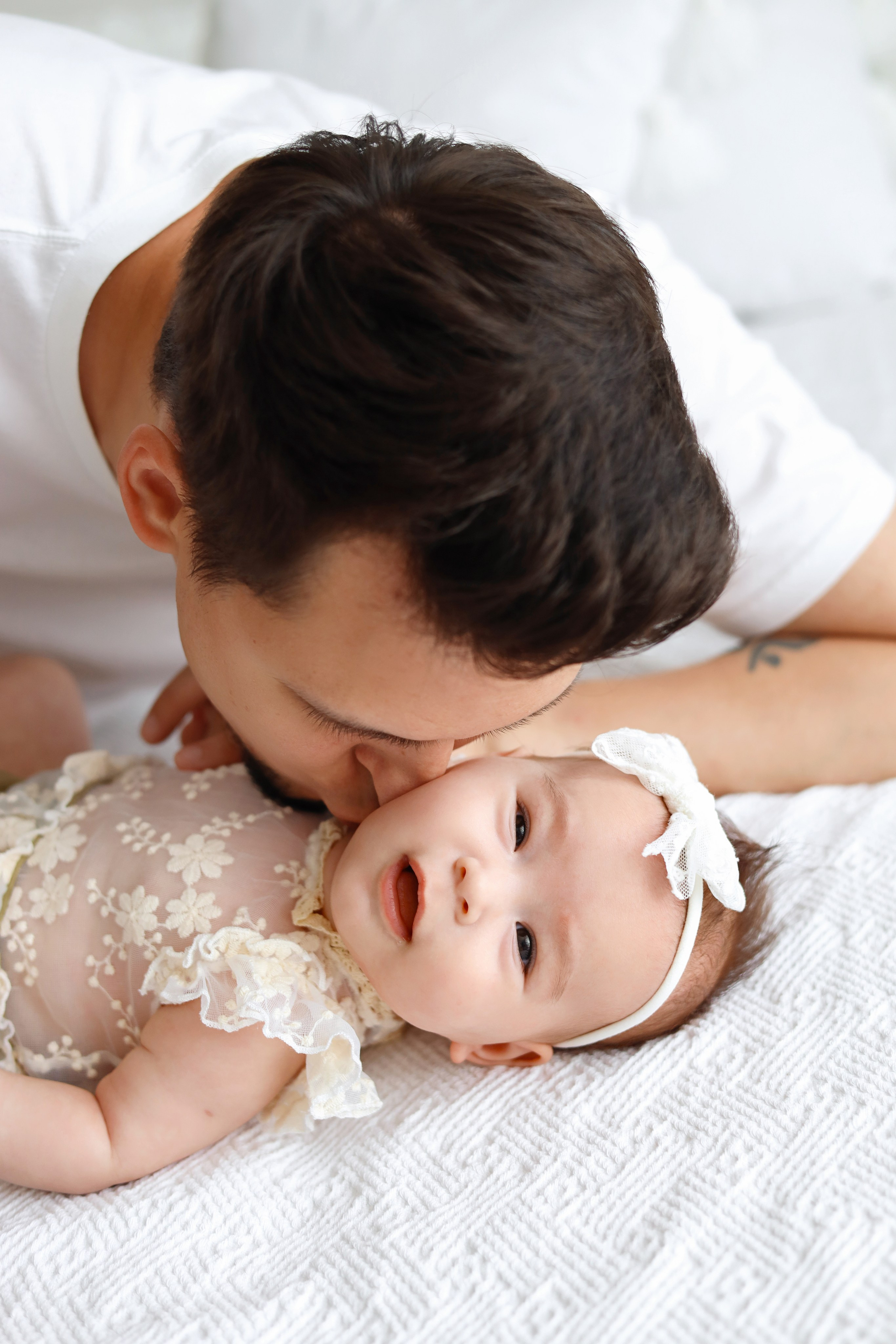 Фотосессия Василисы в студии в Бутово. Фотограф новорожденных Москва. Ньюборн фотограф Москва