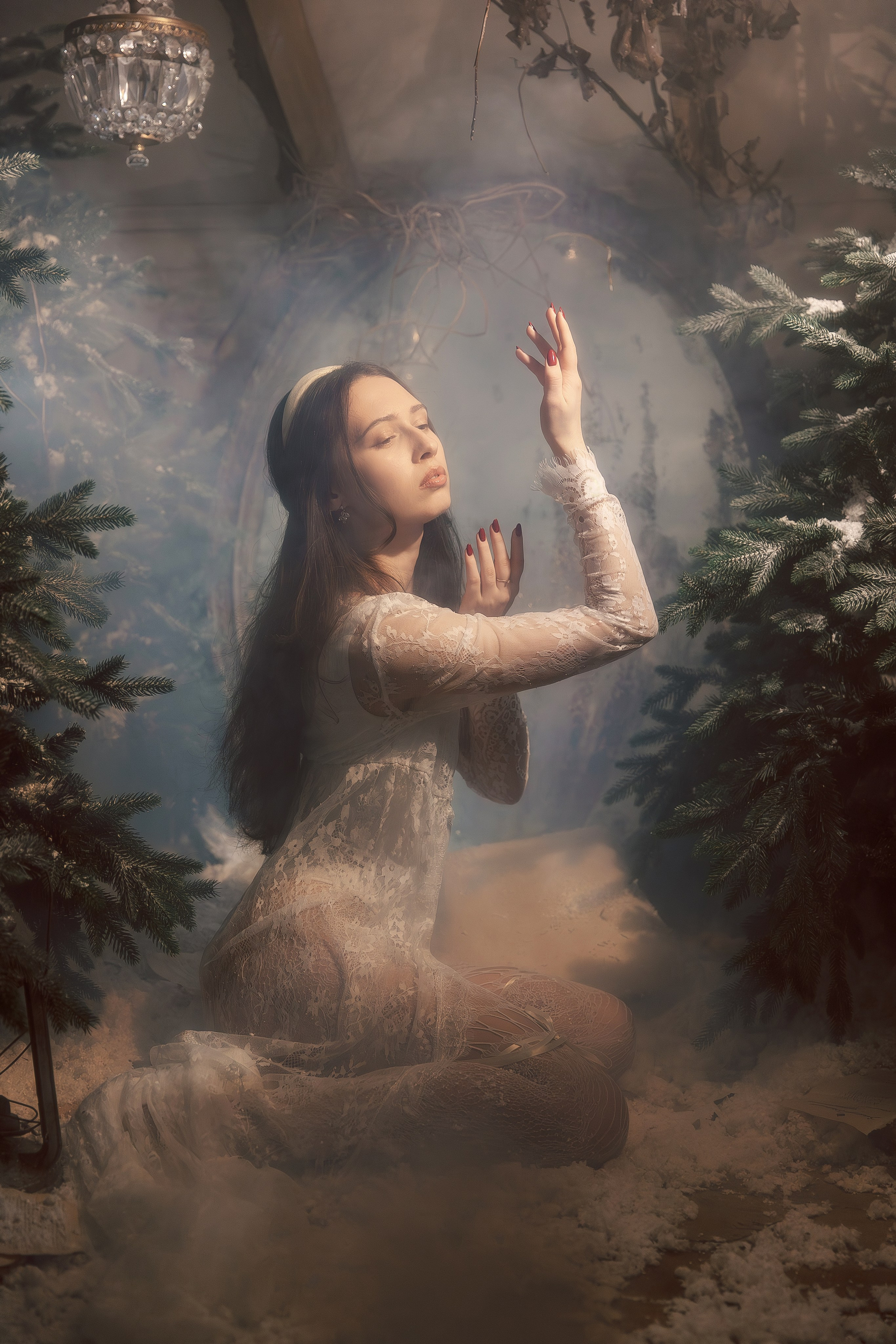 Зимняя сказка на чердаке. Семейный и женский фотограф в Москве Надежда Воробьева