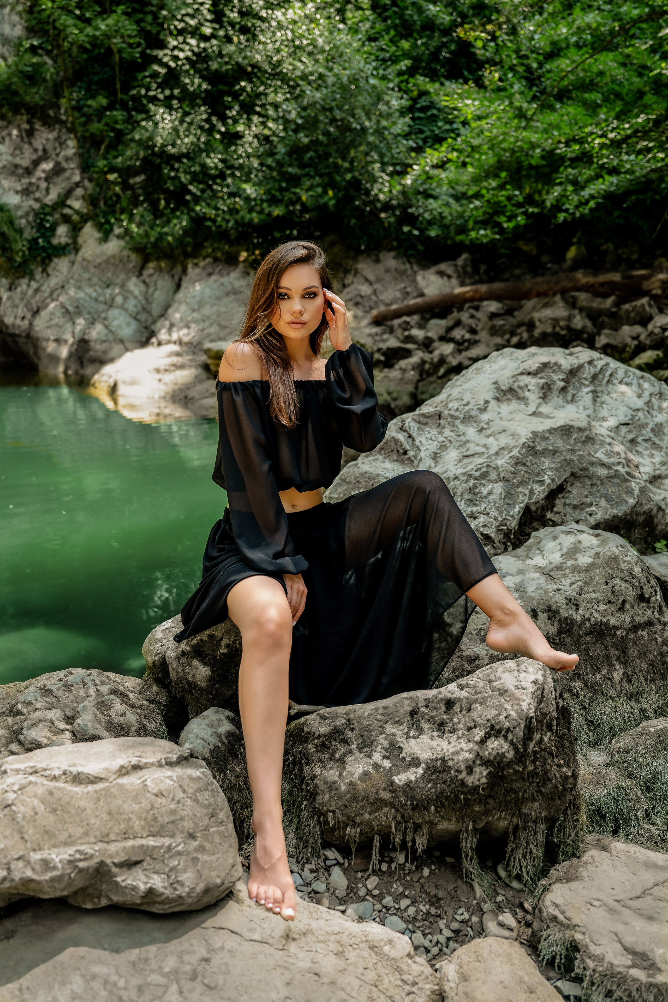 Юля Агурские водопады. Наталья Слесаренко фотограф в Сочи