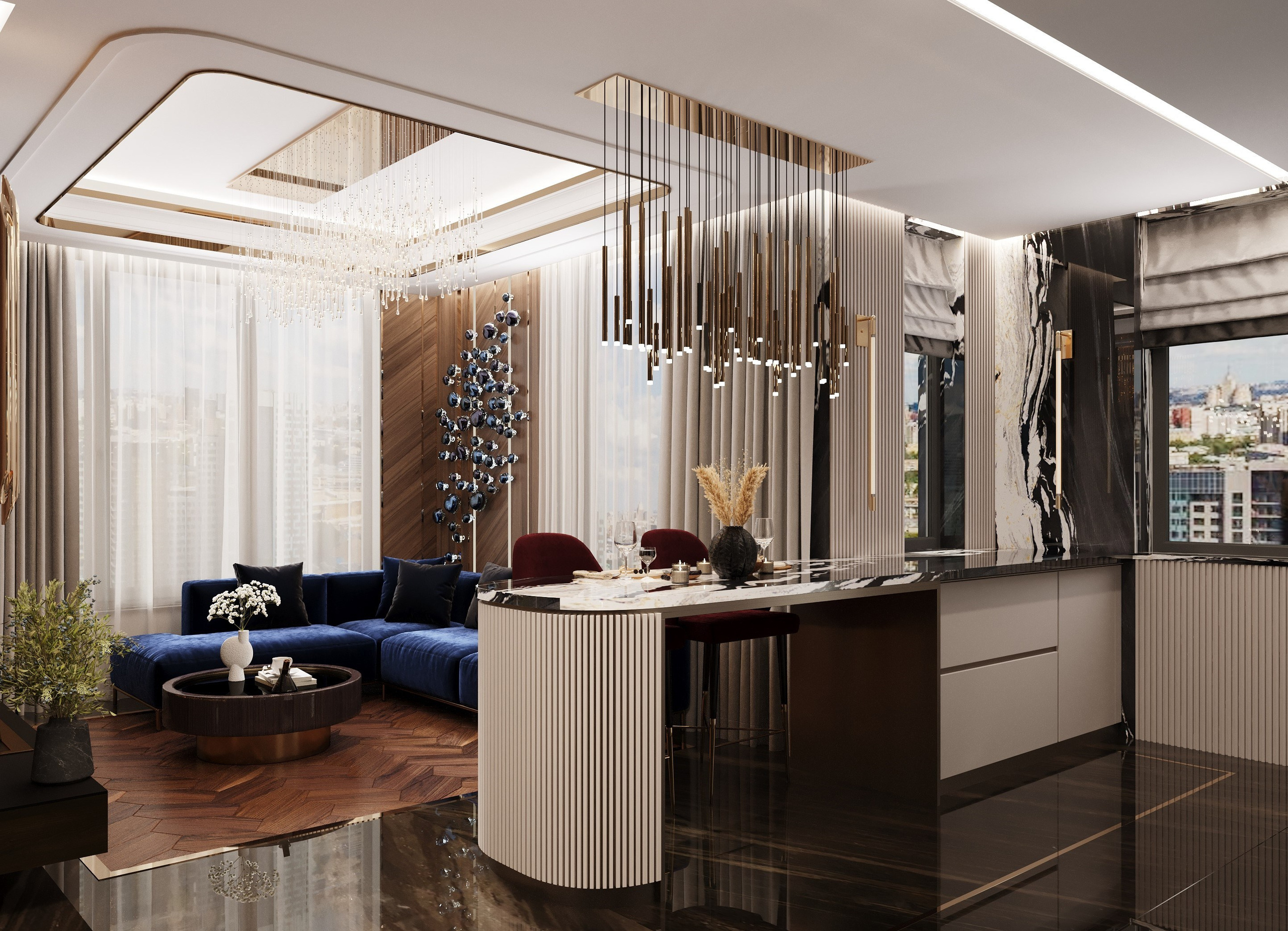 ЖК «ХЕДЛАЙНЕР» г. Москва. Modern Muf студия дизайна интерьера