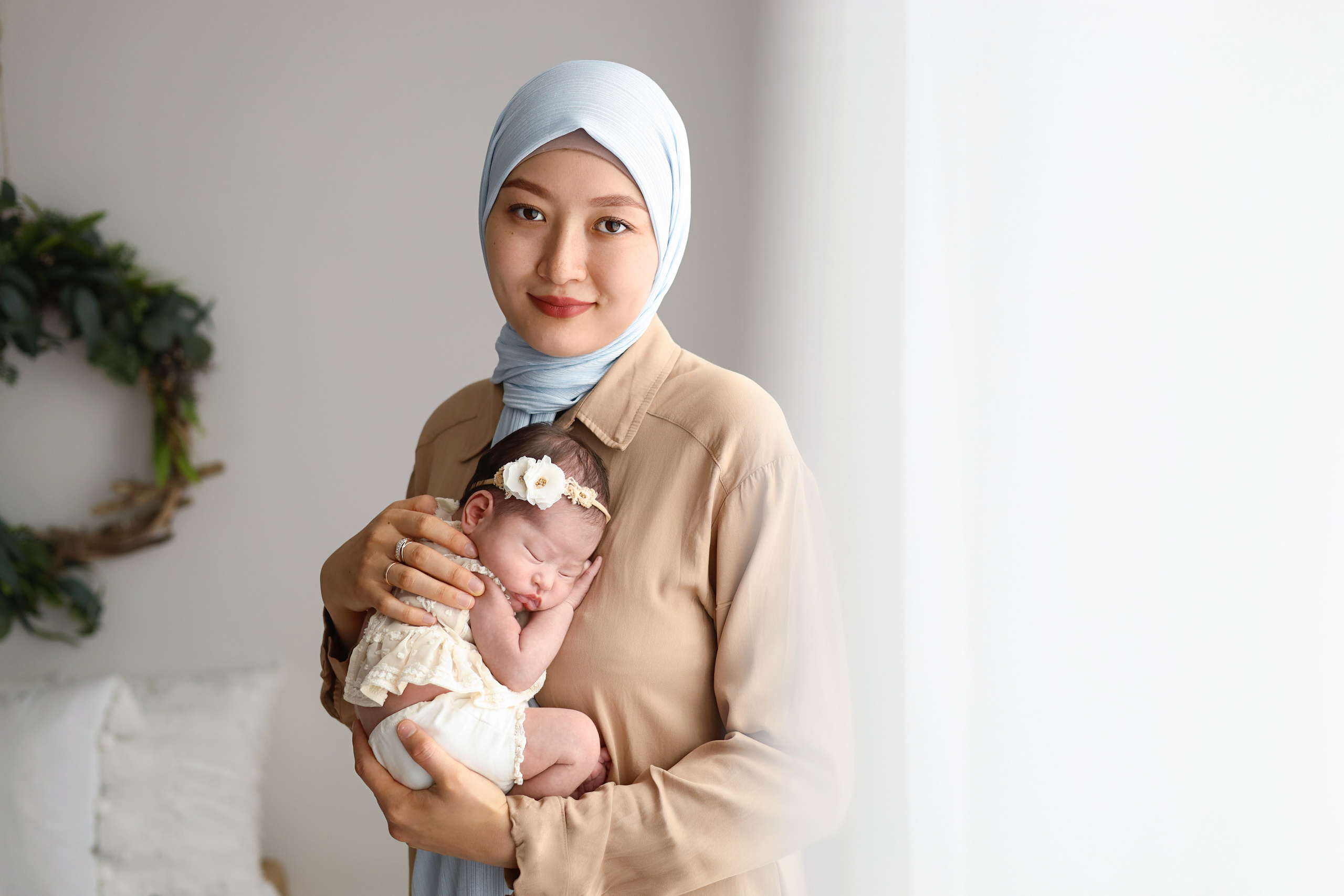 Ньюборн съемка Элины, творческий пакет. Фотограф новорожденных Москва. Ньюборн фотограф Москва