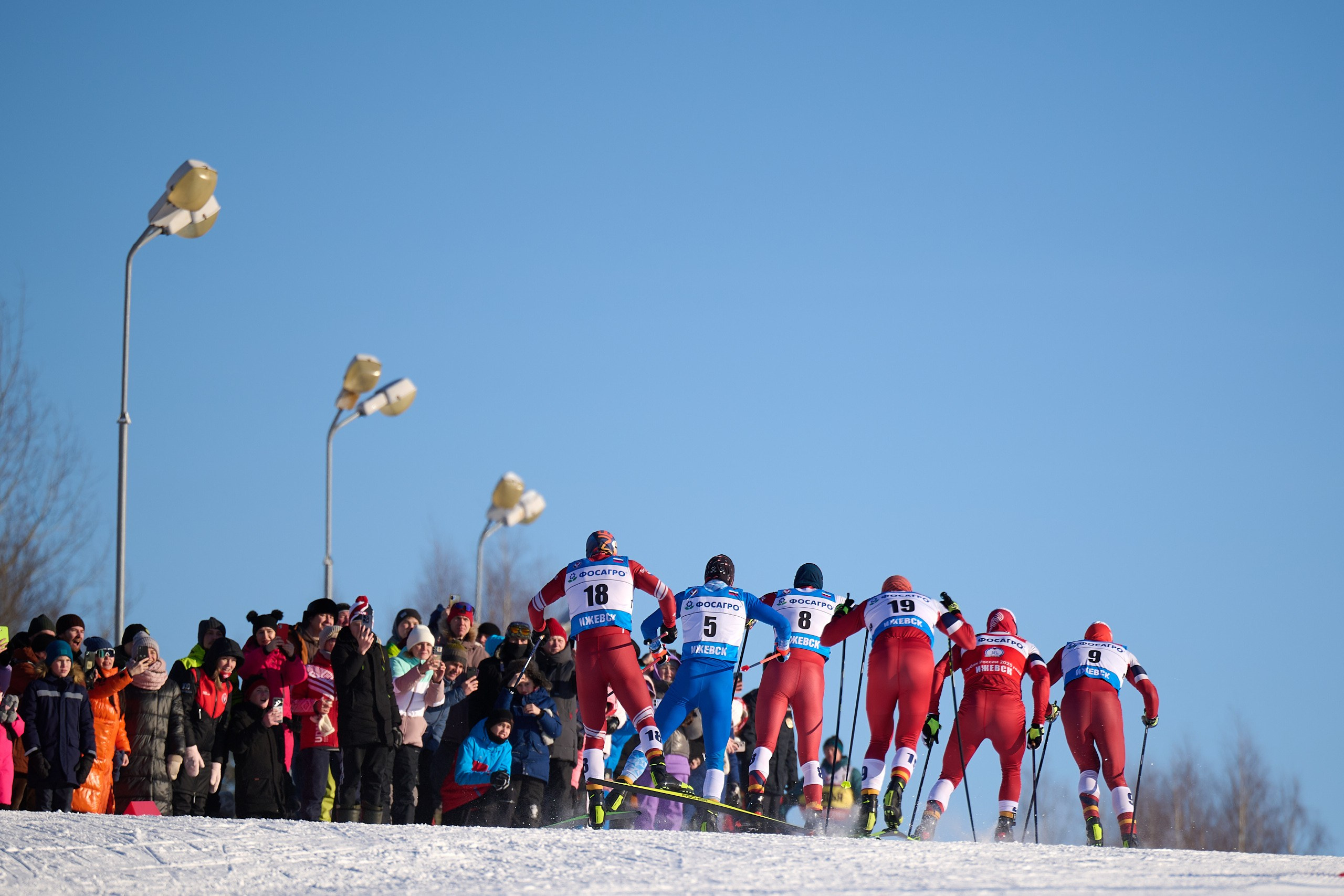 VI этап ФосАгро Кубка России по лыжным гонкам. Спринт. Ижевск 25.01.2025. Спортивный репортажный фотограф в Ижевске Сергей Мерзляков