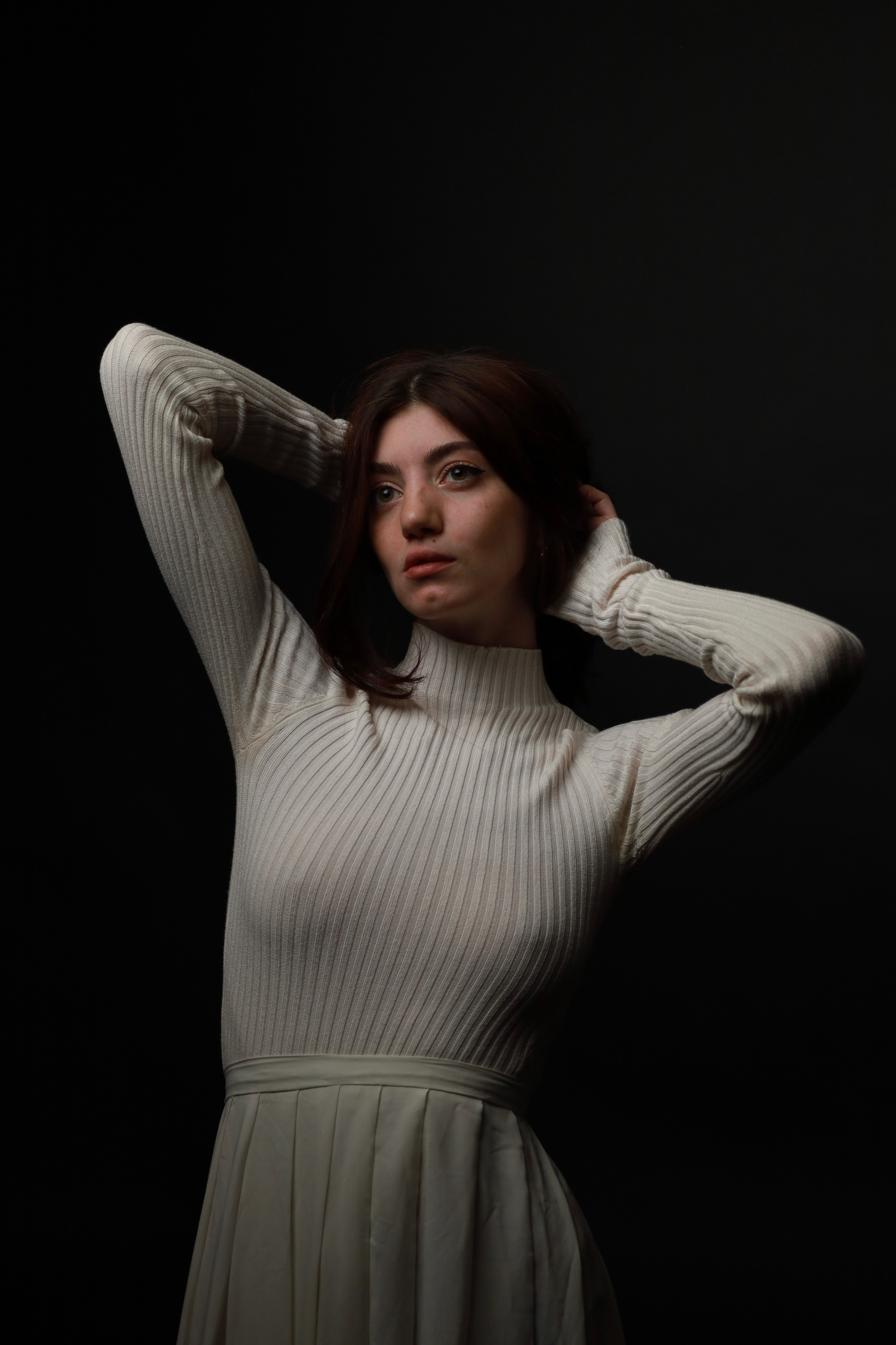 Валерия. Воздушная фотосъемка в студии. Портретный фотограф Панферова Регина г. Санкт-Петербург, г. Казань