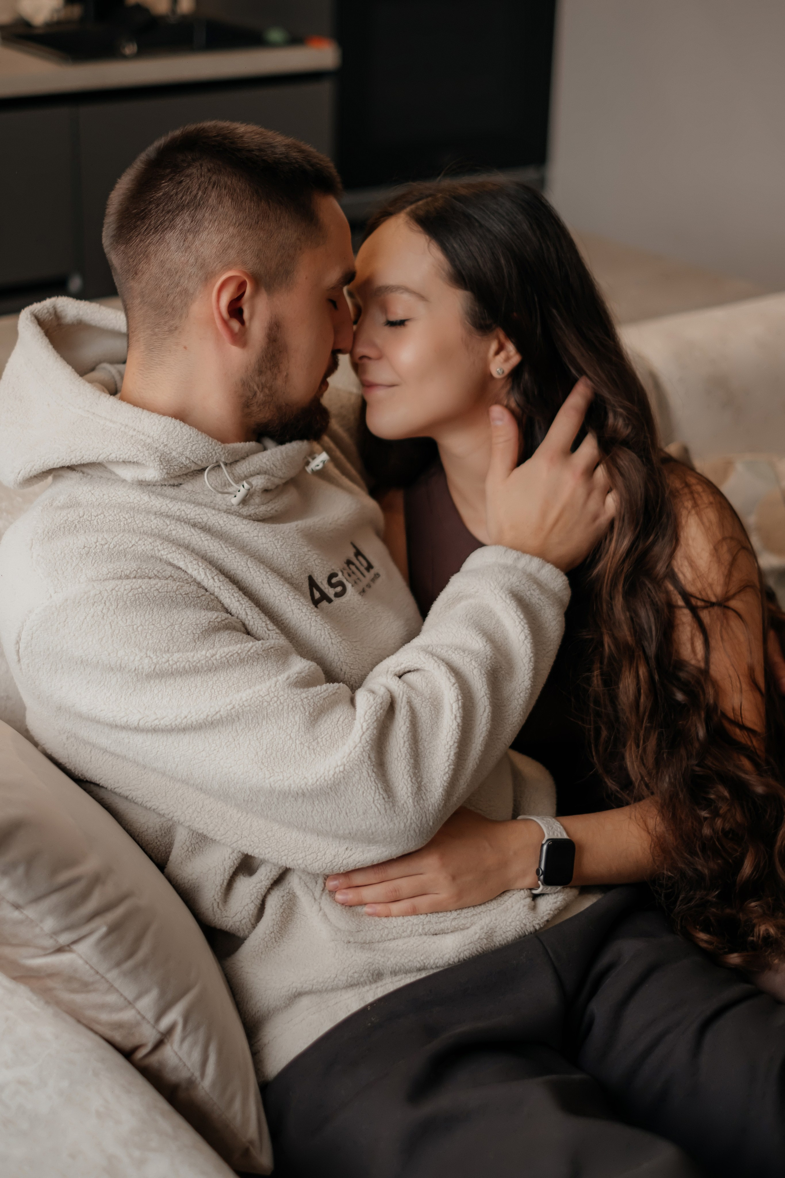 Катя, Саша и Еся | домашняя съемка. Фотограф в Новосибирске Диана Ильиных