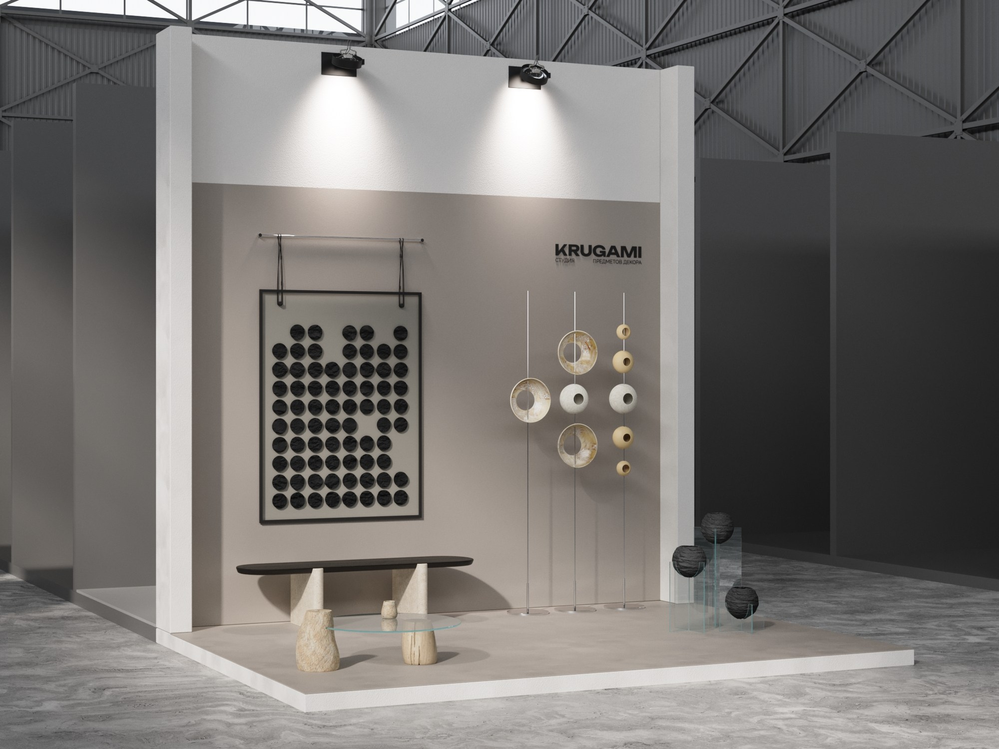 Выставочный павильон. 3D-дизайнер Кристина Пуляевская