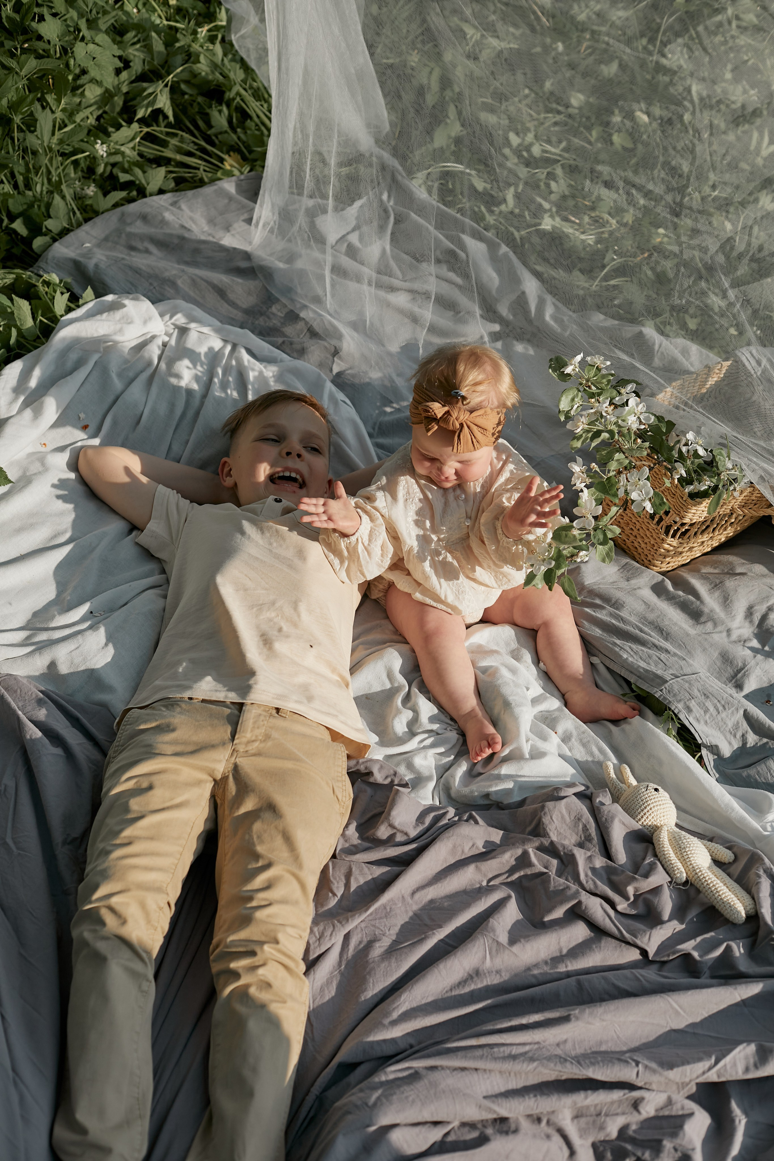 Цветение яблони. Семейный фотограф в Москве Вера Гук