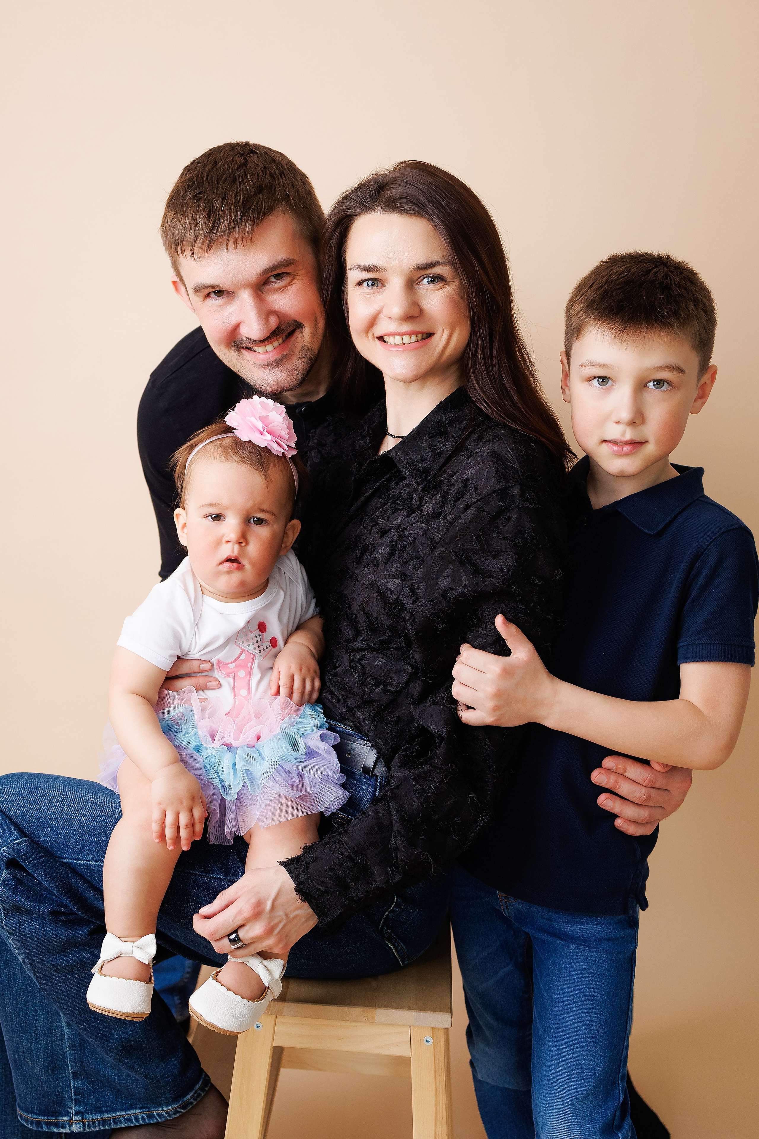 Полине 1 годик. Фотограф новорожденный малышей Новосибирск