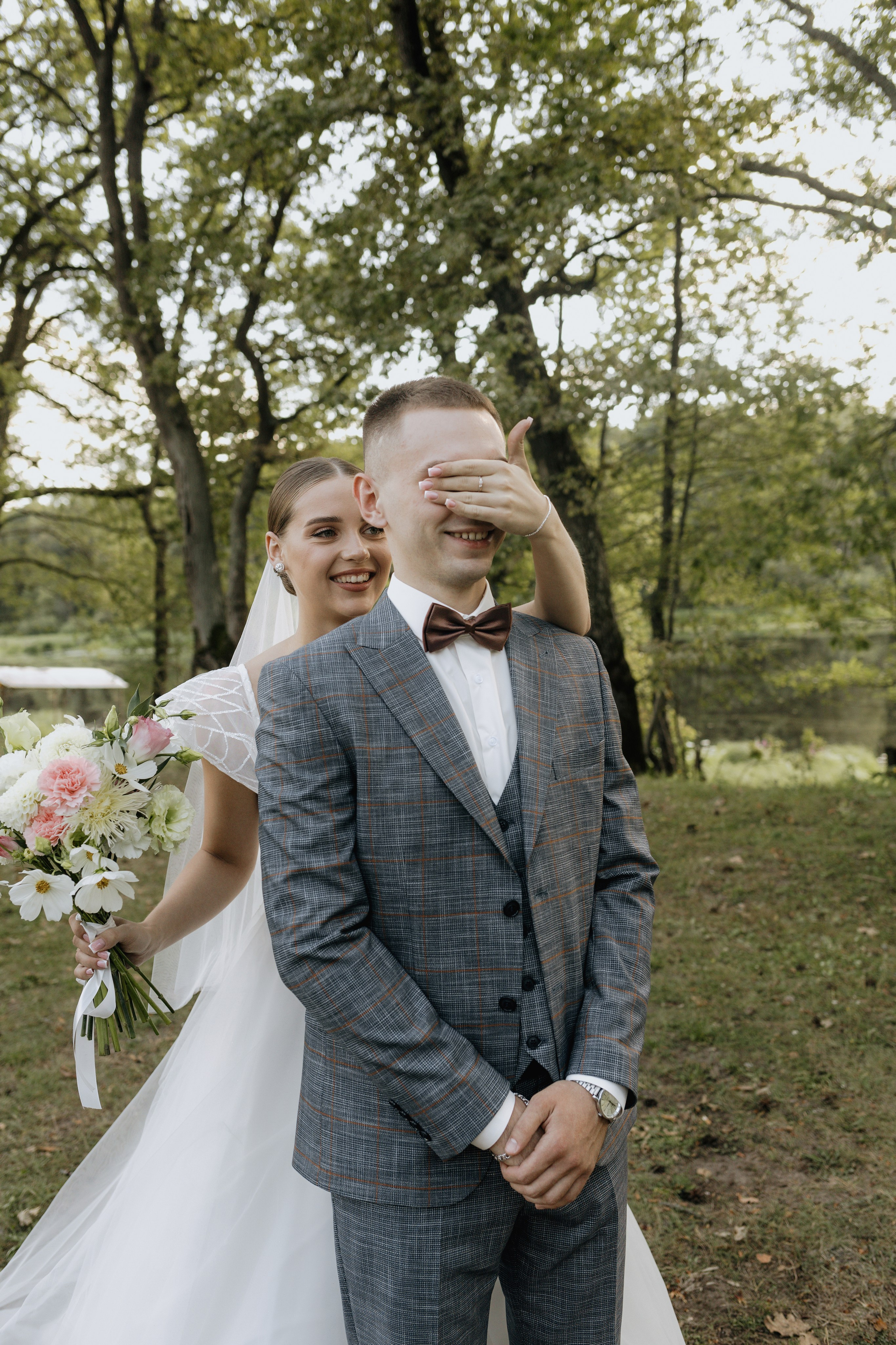 Летняя свадебная фотосессия