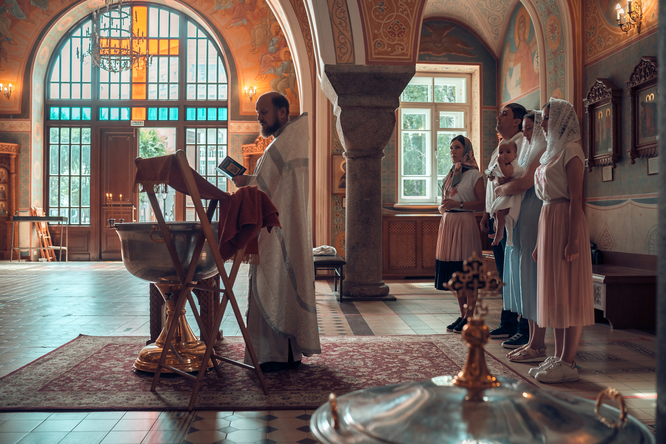 Крещение Арины Храм Иоанна Предтечи. Фотограф на Крещение и Венчание в Красноярске Рамазанова Юлия