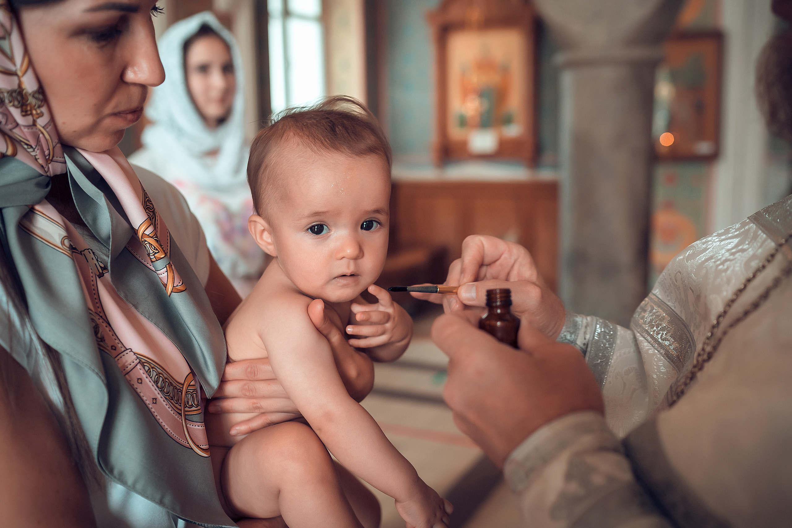 Крещение Арины Храм Иоанна Предтечи. Фотограф на Крещение и Венчание в Красноярске Рамазанова Юлия