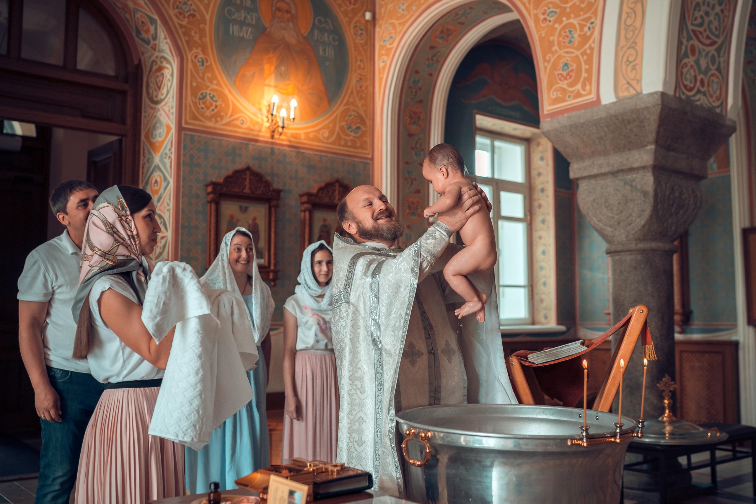 Крещение Арины Храм Иоанна Предтечи. Фотограф на Крещение и Венчание в Красноярске Рамазанова Юлия