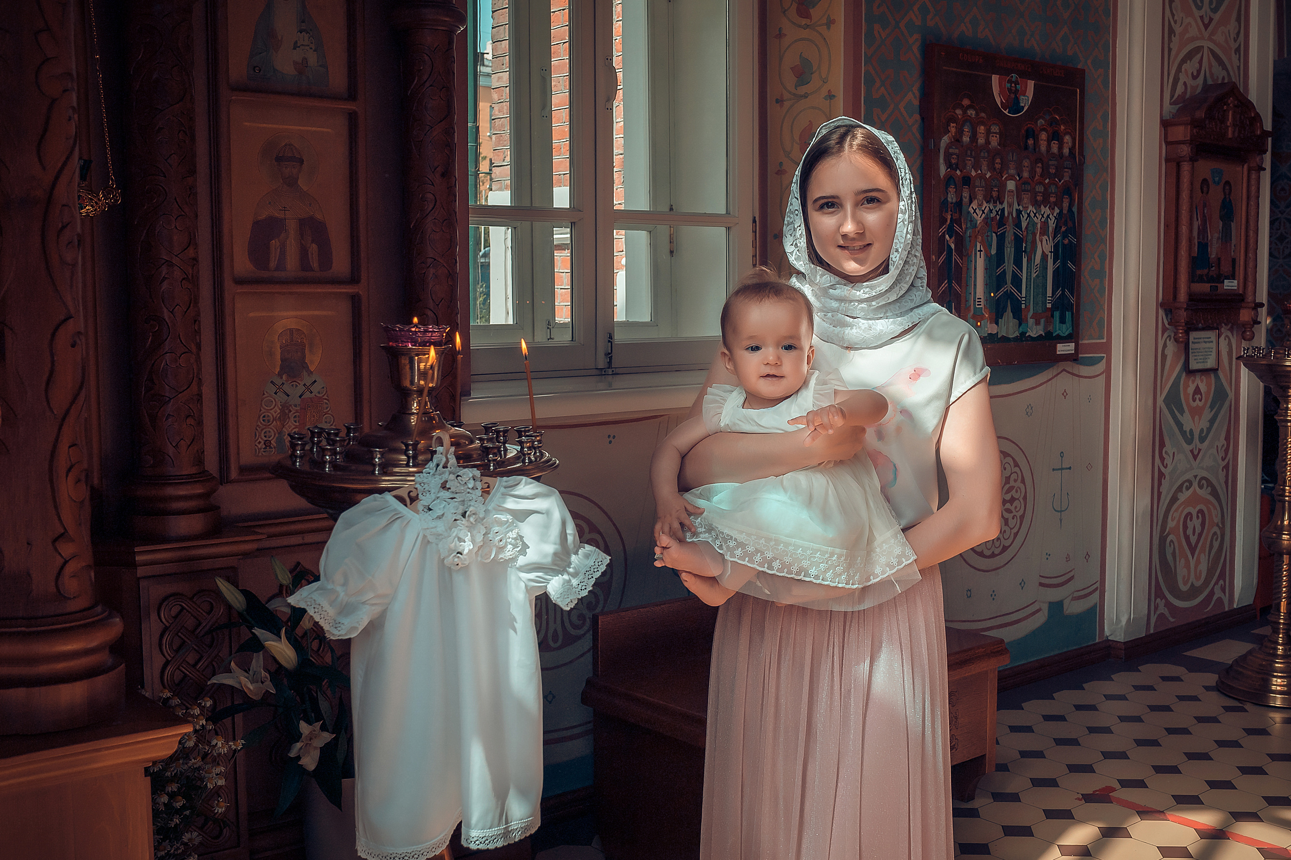 Крещение Арины Храм Иоанна Предтечи. Фотограф на Крещение и Венчание в Красноярске Рамазанова Юлия