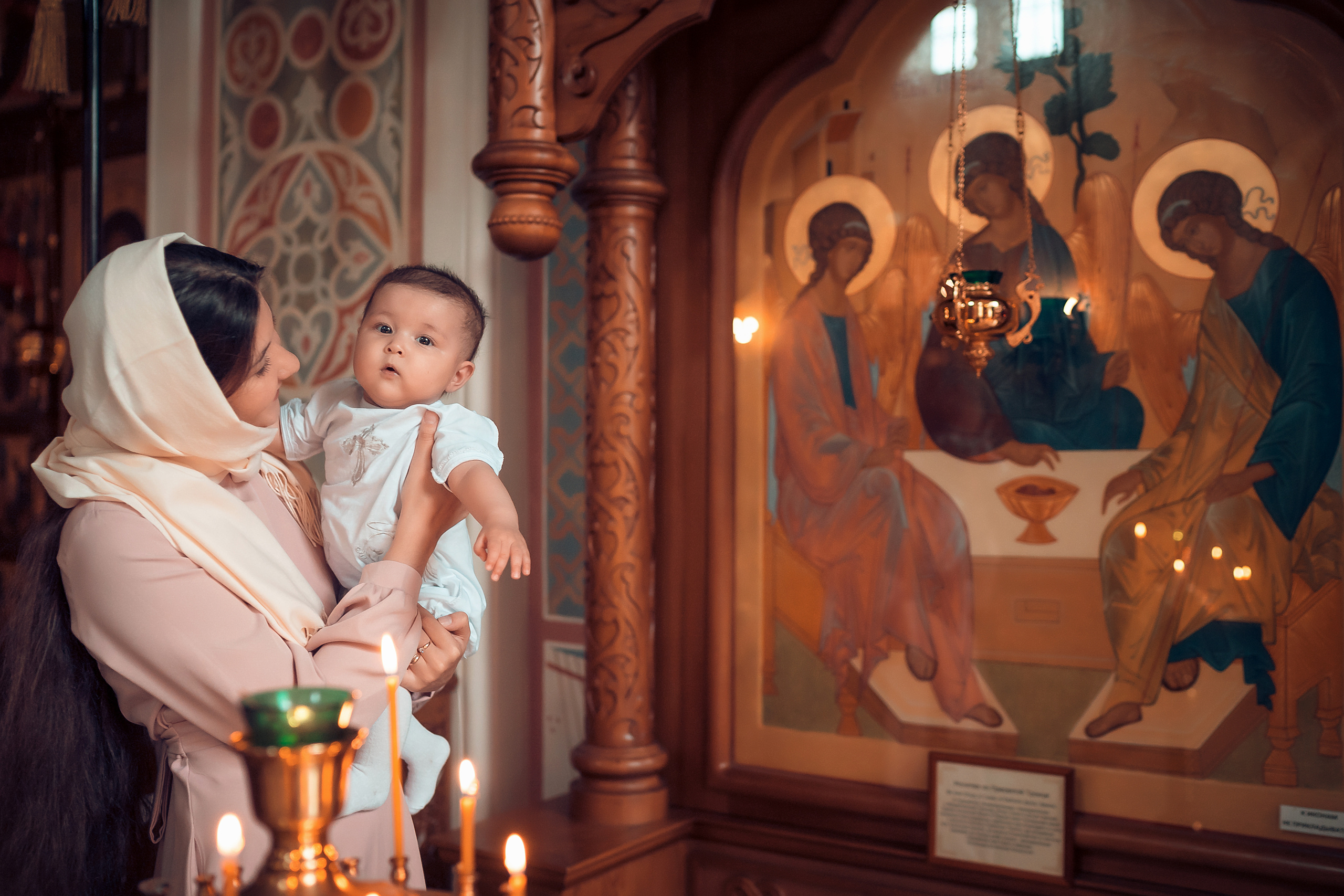 Крещение Миры Храм Иоанна Предтечи. Фотограф на Крещение и Венчание в Красноярске Рамазанова Юлия