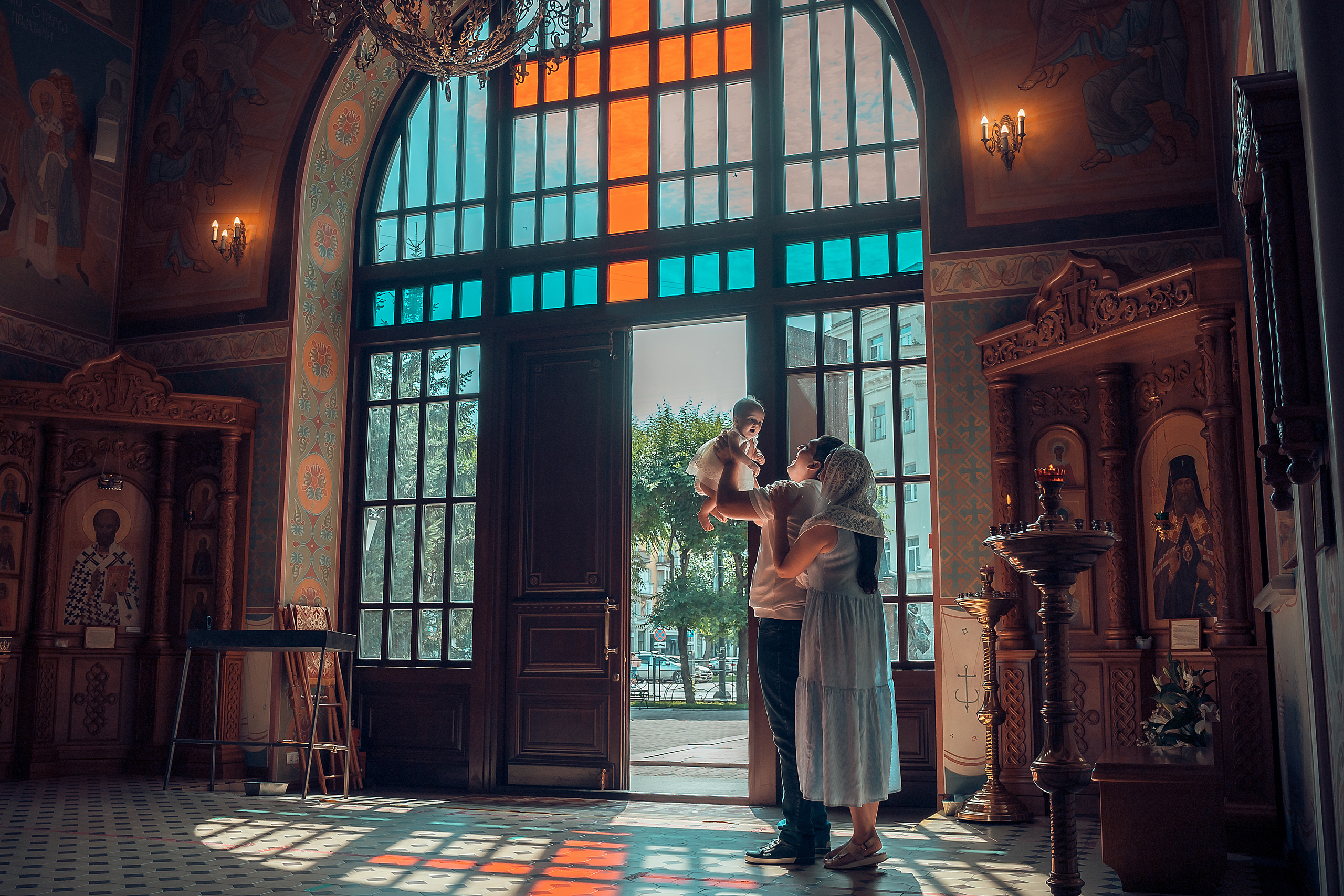 Крещение Арины Храм Иоанна Предтечи. Фотограф на Крещение и Венчание в Красноярске Рамазанова Юлия