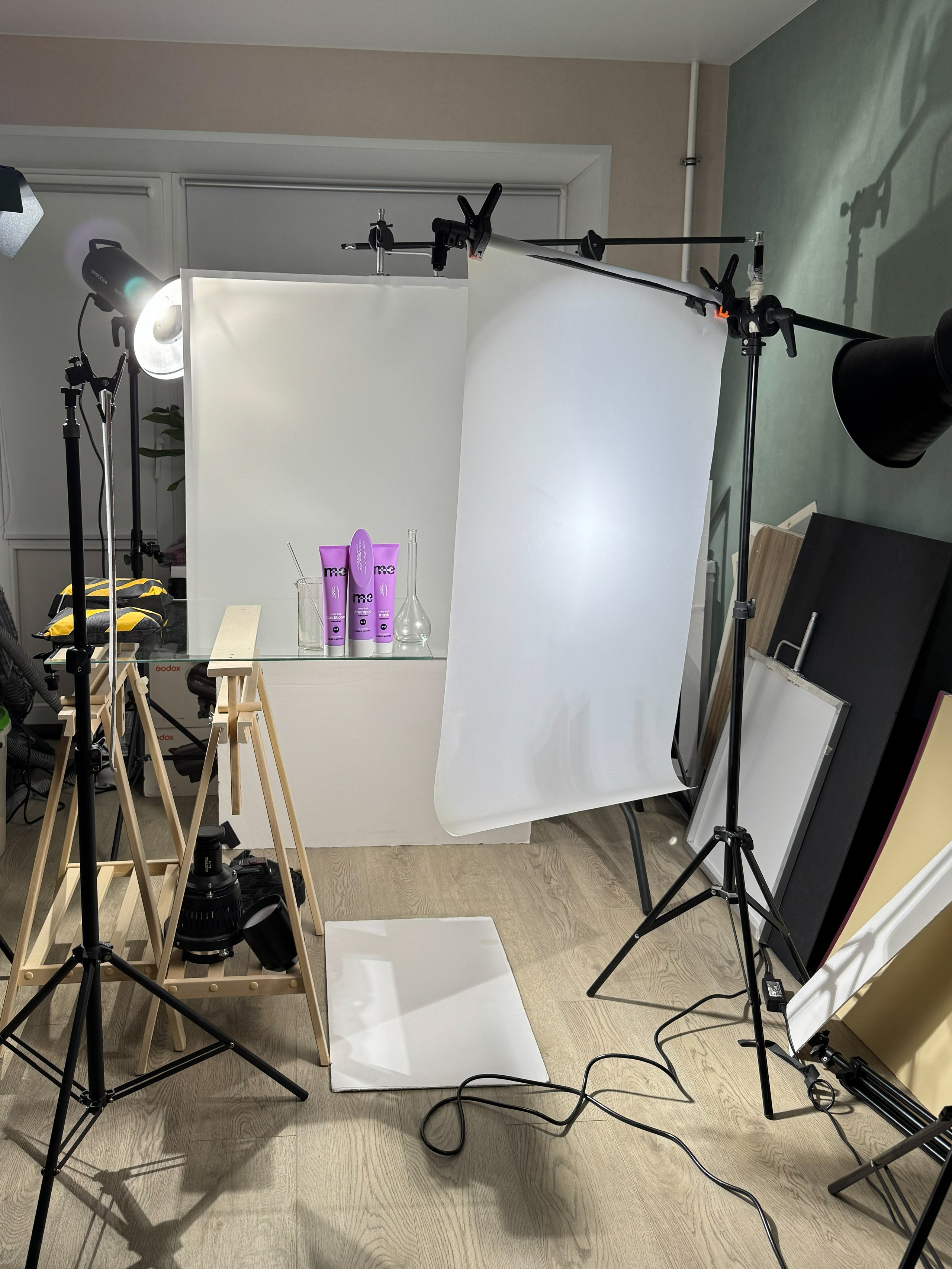 процесс подготовки света и композиции