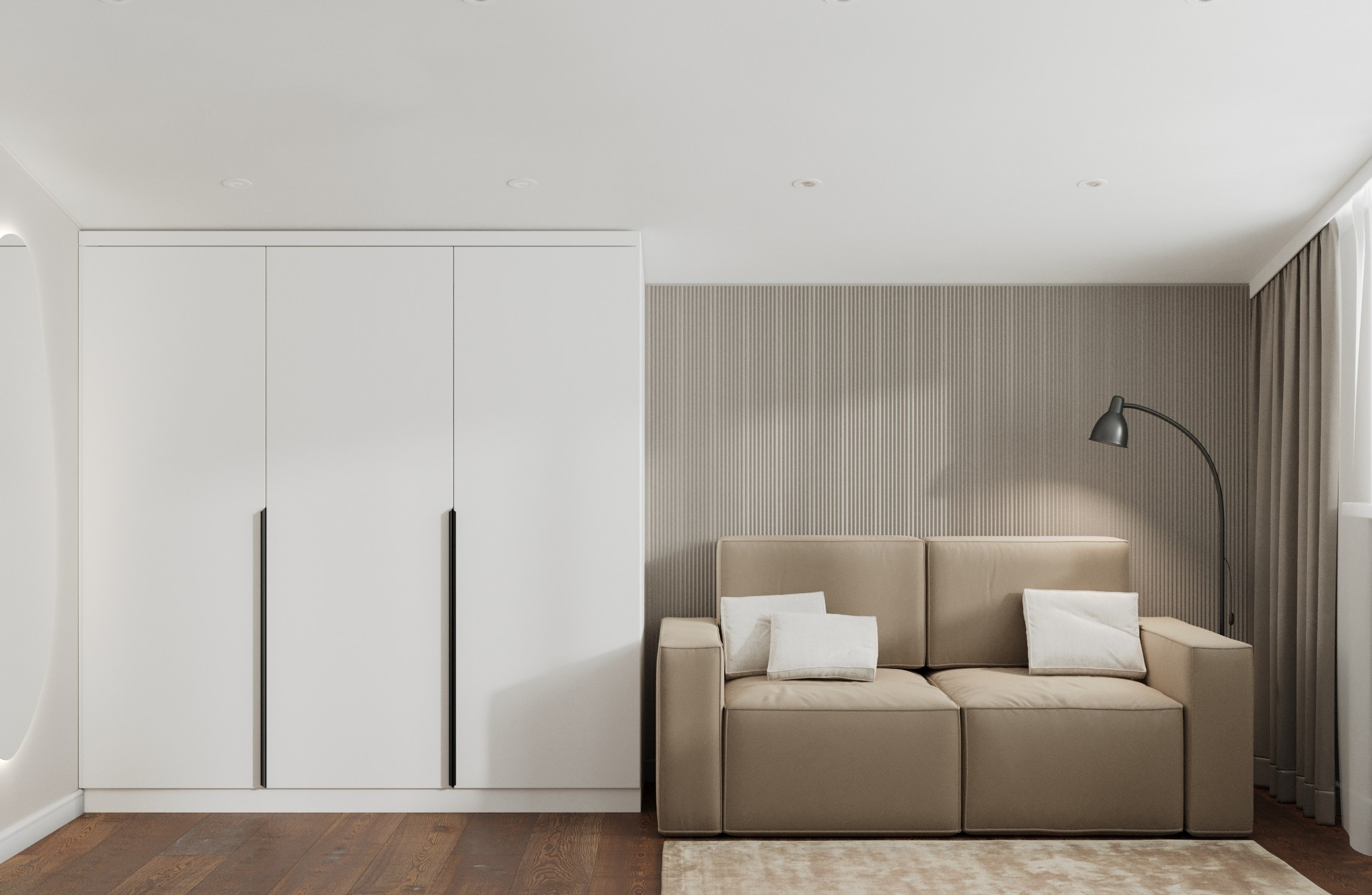 Проект квартиры в Хрустальном парке. 3D-дизайнер Кристина Пуляевская