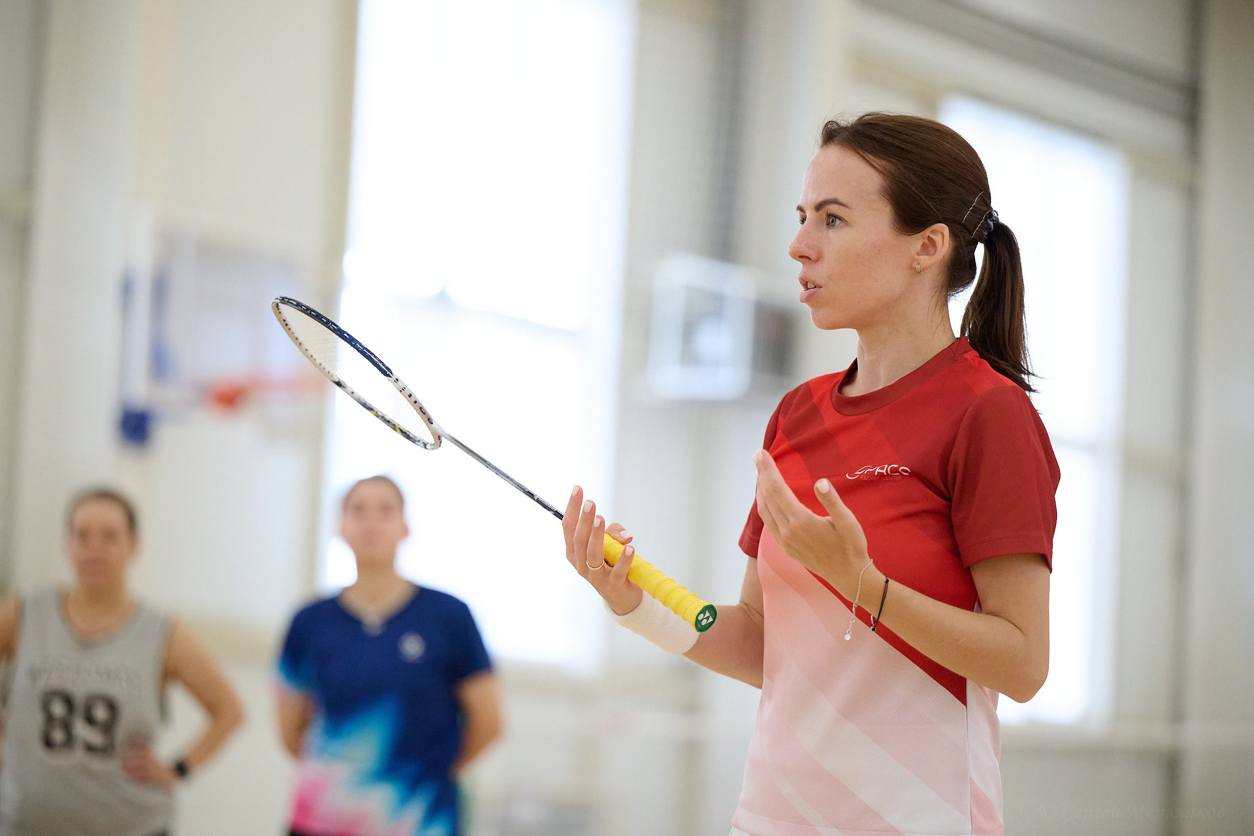 Бадминтон. Мастер-класс Любови Сухановой. Ижевск. 20.07.2024. Спортивный репортажный фотограф в Ижевске Сергей Мерзляков
