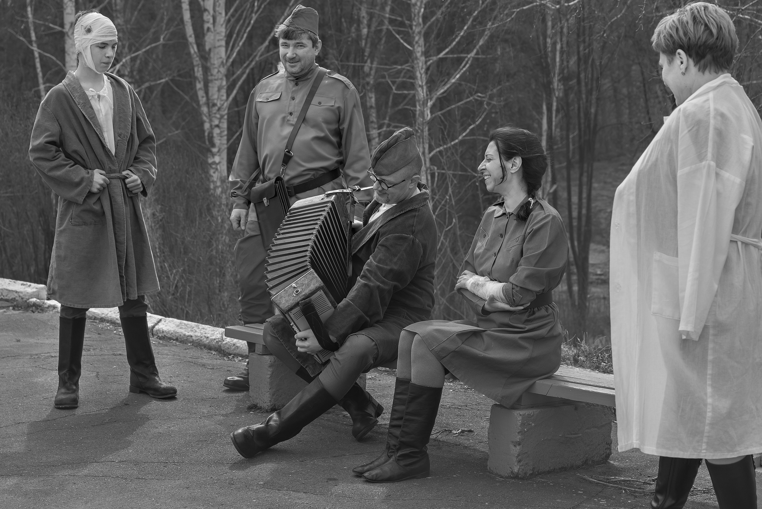 Фотопроект 9 мая! Был снят на территории Санатория Д. Дача, где в годы войны был госпиталь. Воссоздали картину тех лет. Свадебный и семейный фотограф в Кыштыме Челябинске Марина Шигапова