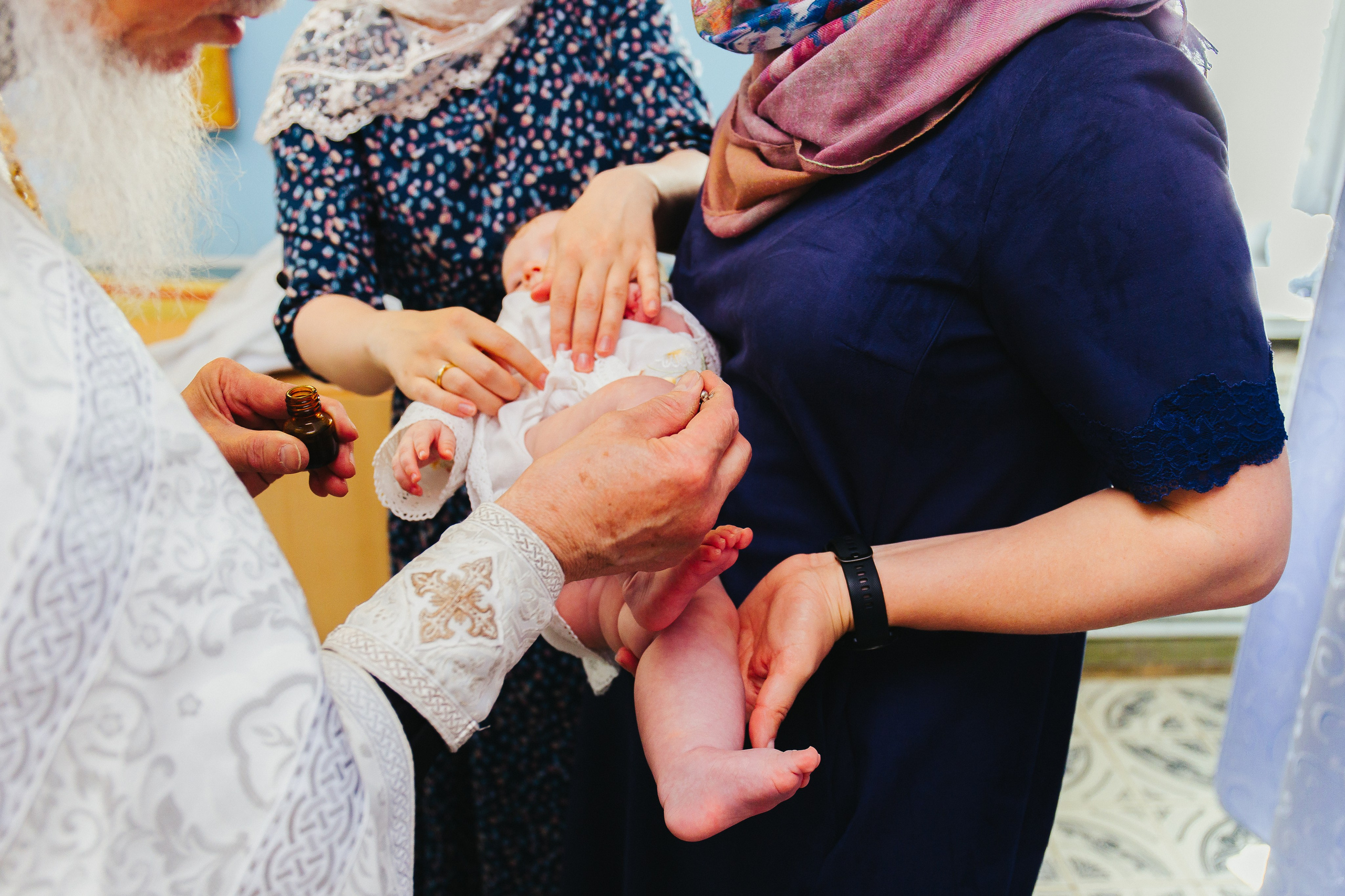 Фотосессия крещения малыша. Фотограф новорожденных и детский в Сергиевом Посаде Кругликова Юлия