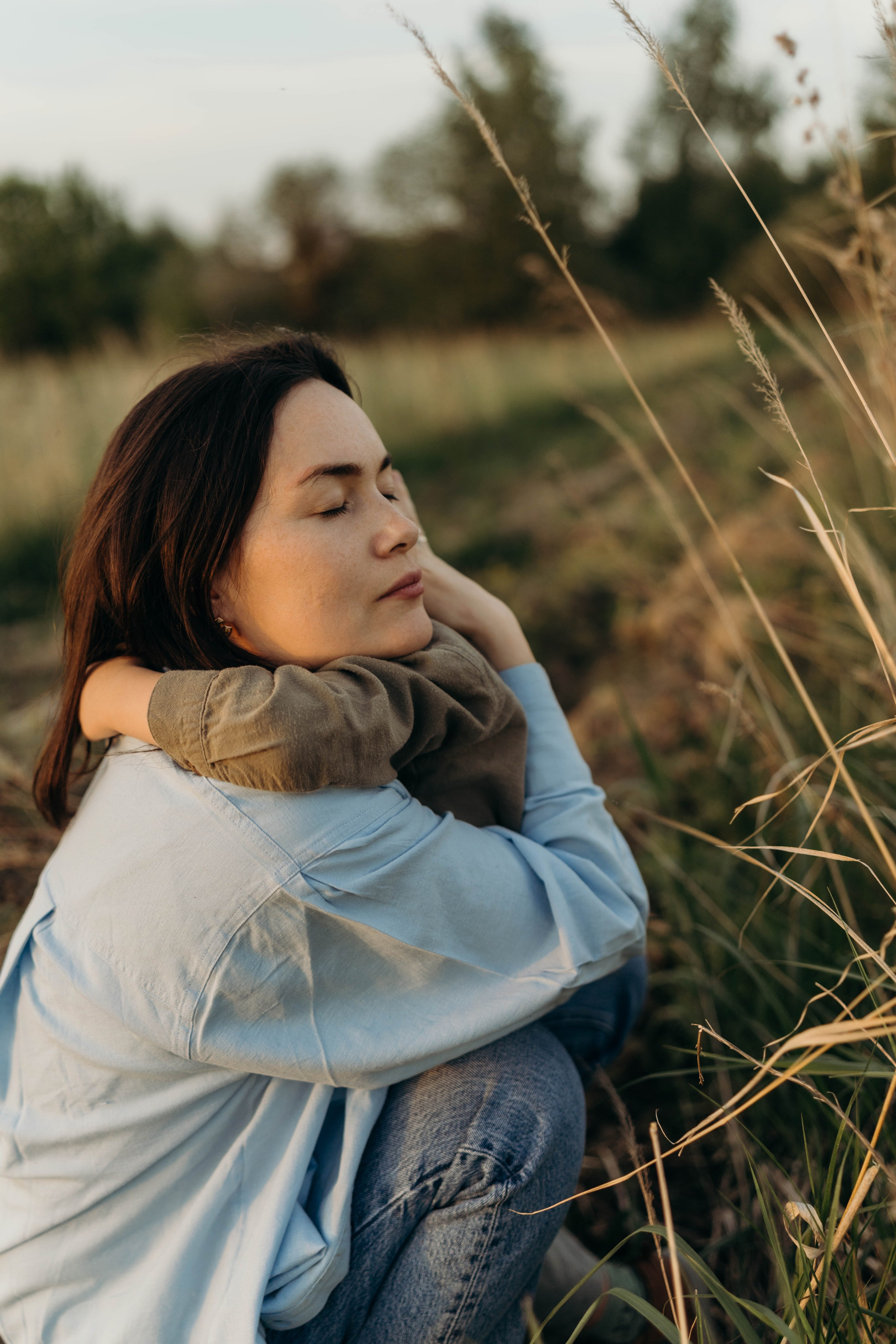 Семейная фотосессия на закате. Семейный и портретный фотограф во Владимире и Суздале