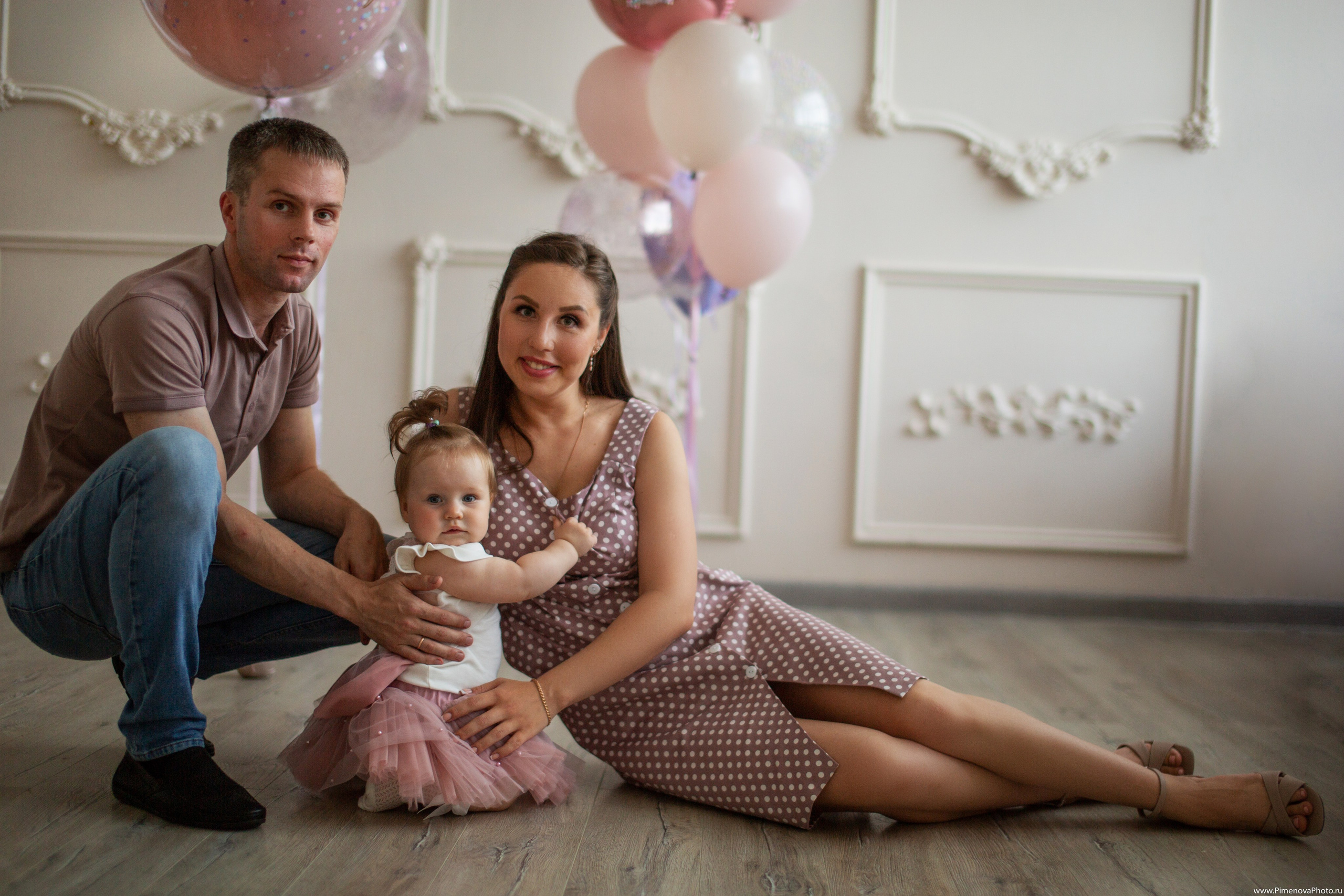 День Рождения Ксении, 1 год. Семейный и детский фотограф в Петрозаводске